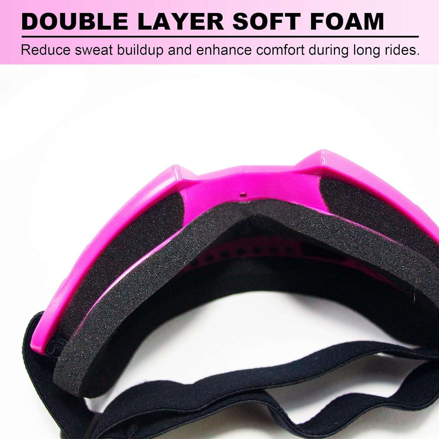 Gafas de Motocross CoPvner UV400 Offroad Adultos Niños