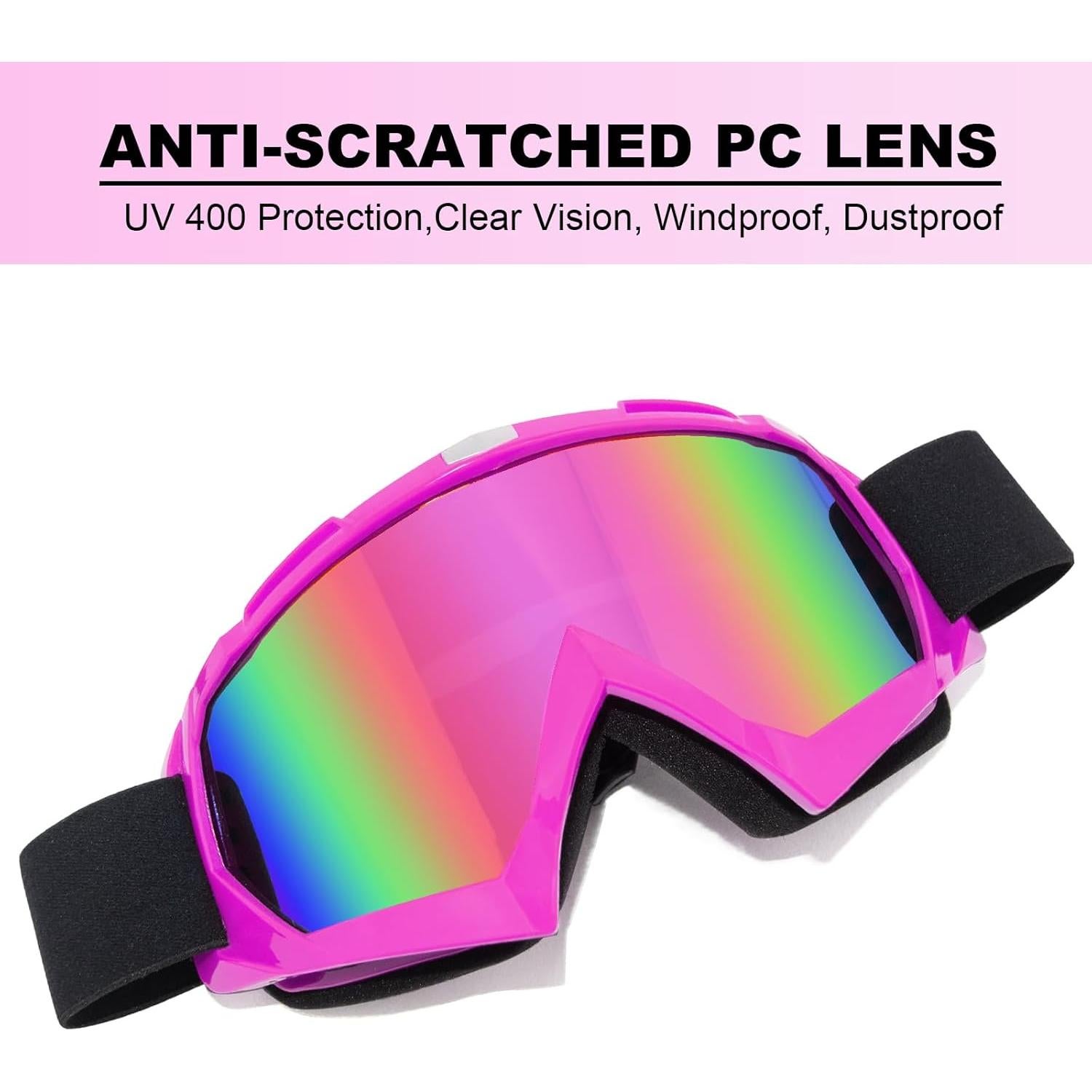 Gafas de Motocross CoPvner UV400 Offroad Adultos Niños