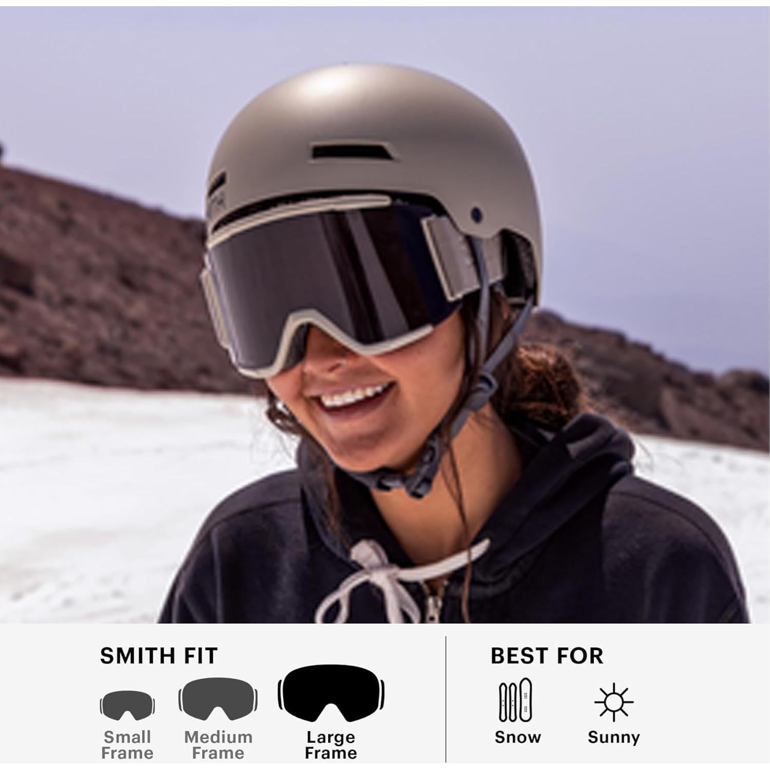 Gafas de esquí Smith Squad XL ChromaPop - Unisex, Negro