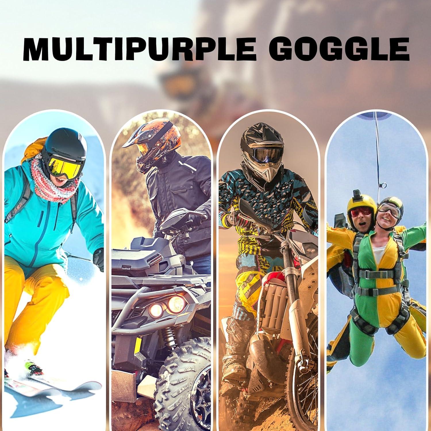 Gafas de Motocicleta YENPK 634 - Protección UV y Antivaho