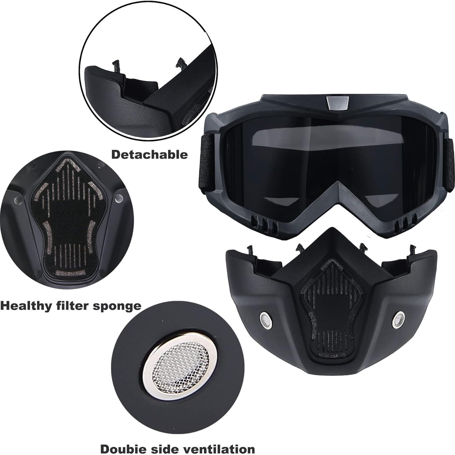 Máscara de Paintball BROYEUR L-J-S Anti Niebla Ajustable