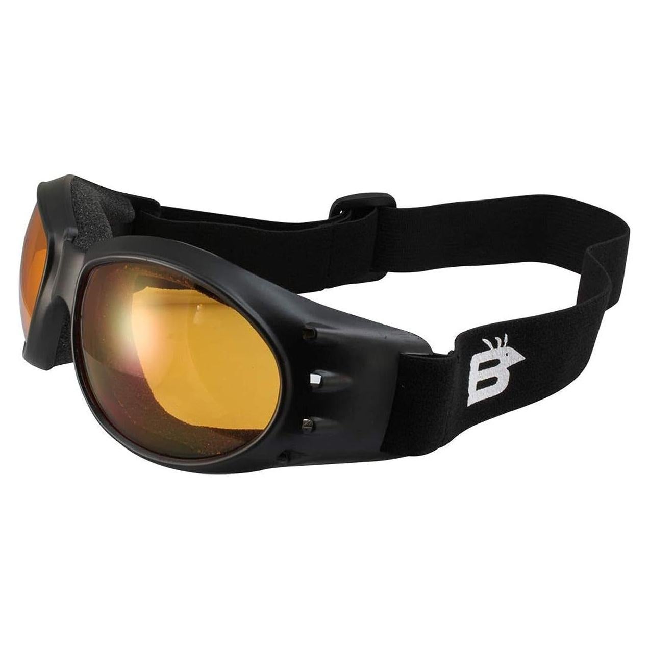 Gafas de Protección Birdz Eyewear Eagle para Deporte - Montura Negra Mate, Lente Naranja