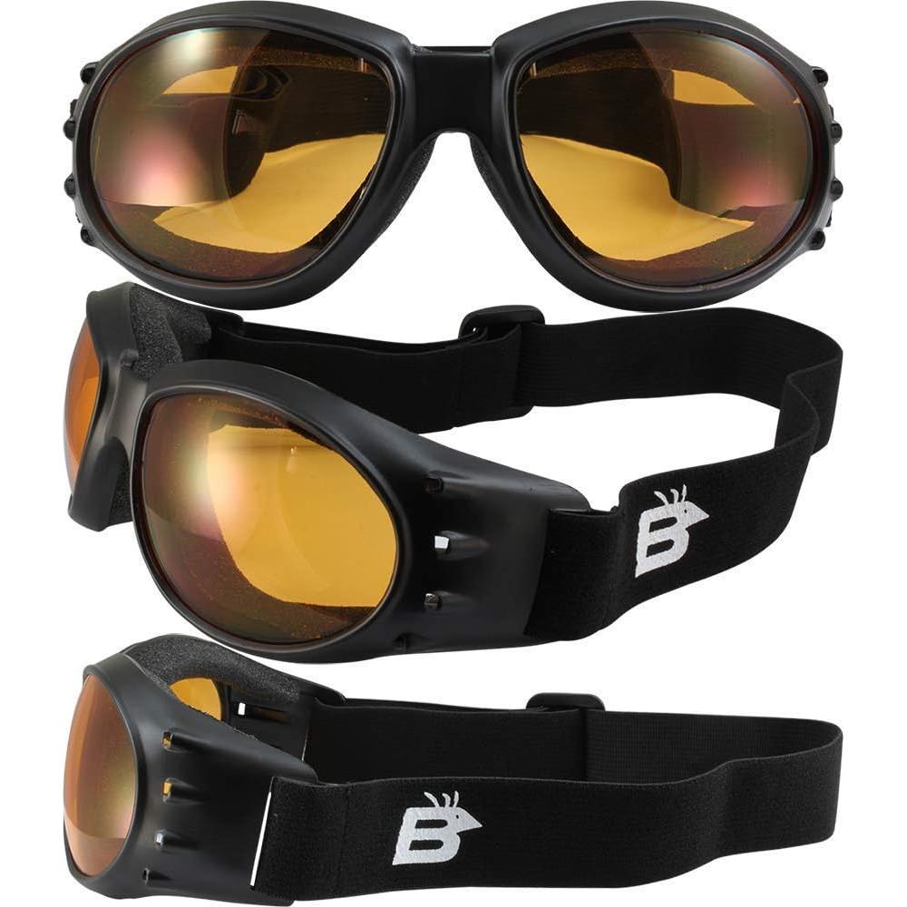 Gafas de Protección Birdz Eyewear Eagle para Deporte - Montura Negra Mate, Lente Naranja