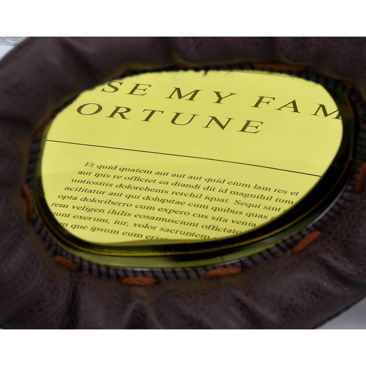 Gafas de Cosplay Steampunk Retro Marrón con Lente Amarillo