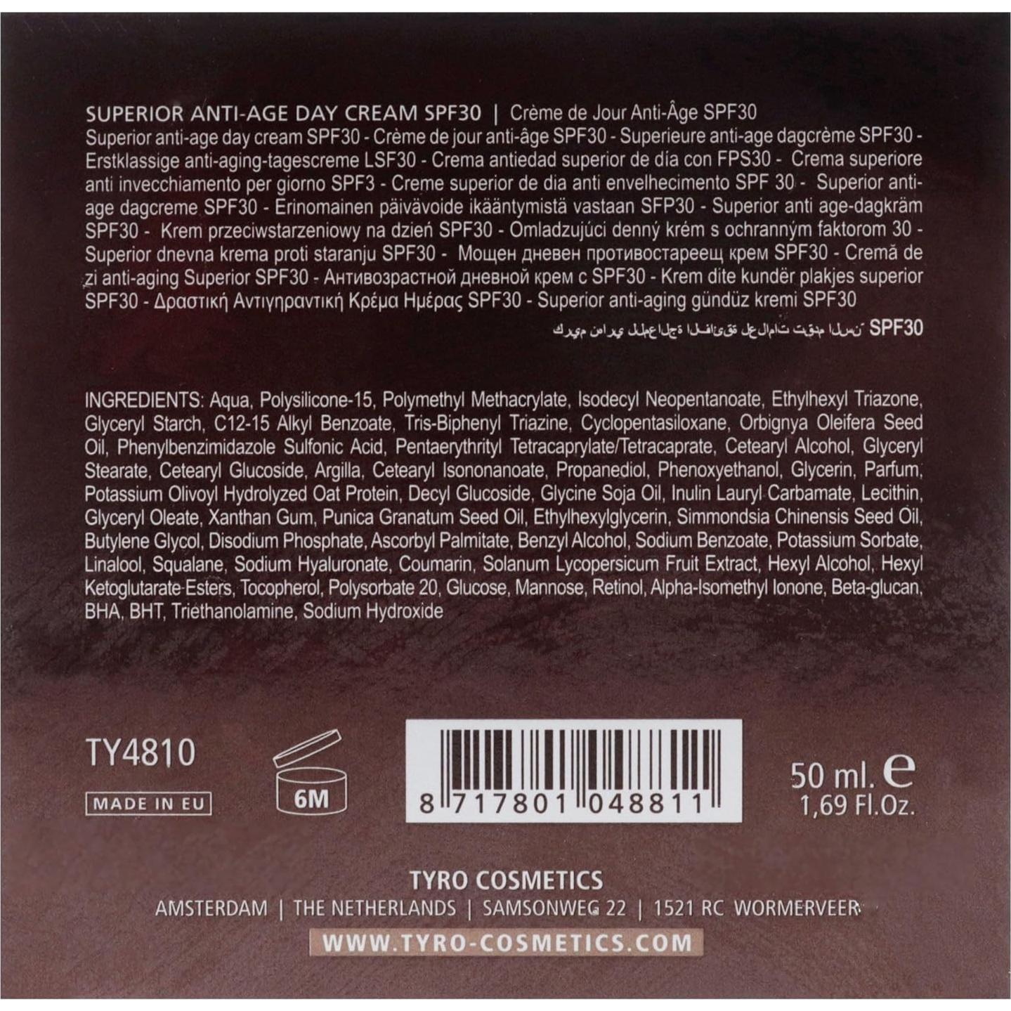 Crema de Día Anti-Envejecimiento TYRO SPF 30 - 47.86 g