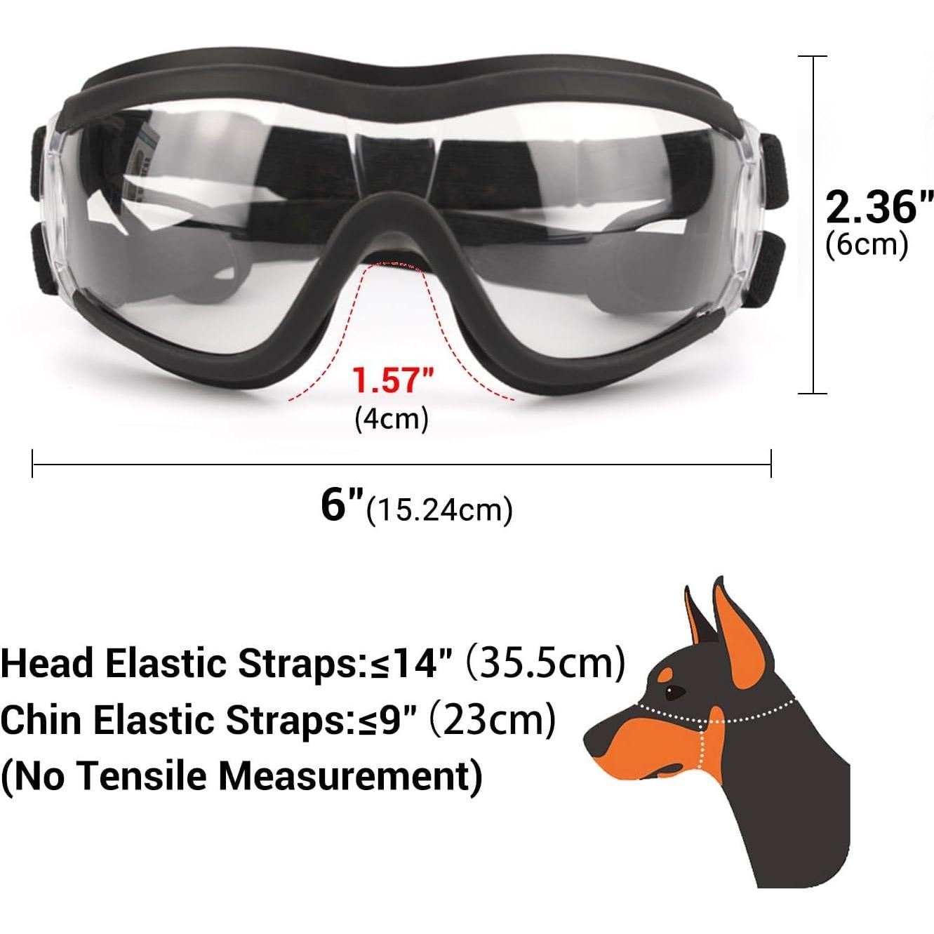 Gafas de Sol para Perros NAMSAN UV400, 2 Piezas, Medianas a Grandes