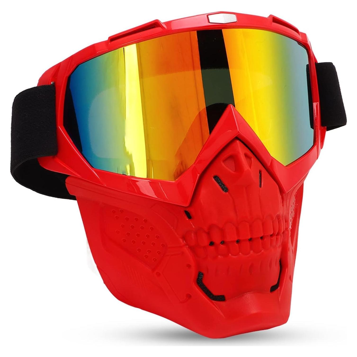 Gafas de Ciclismo HERCHR con Cubierta Facial A Prueba de Viento