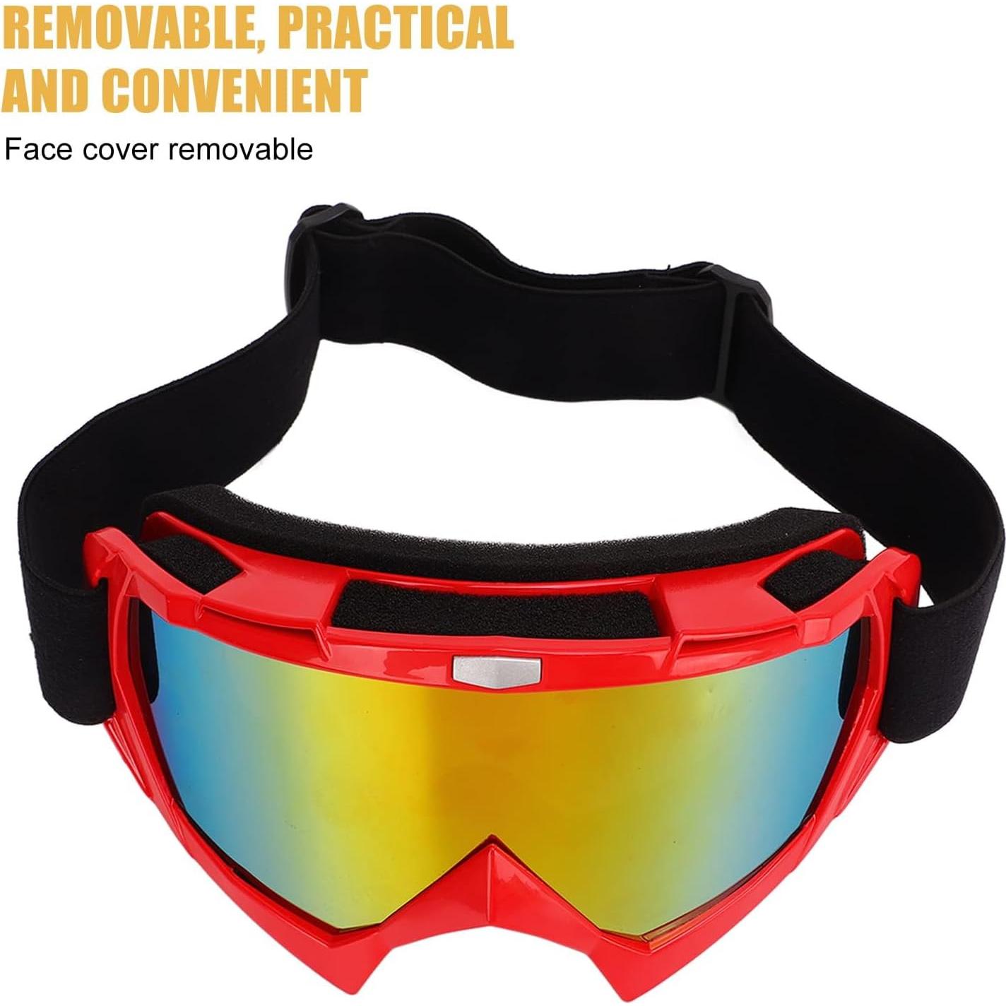 Gafas de Ciclismo HERCHR con Cubierta Facial A Prueba de Viento