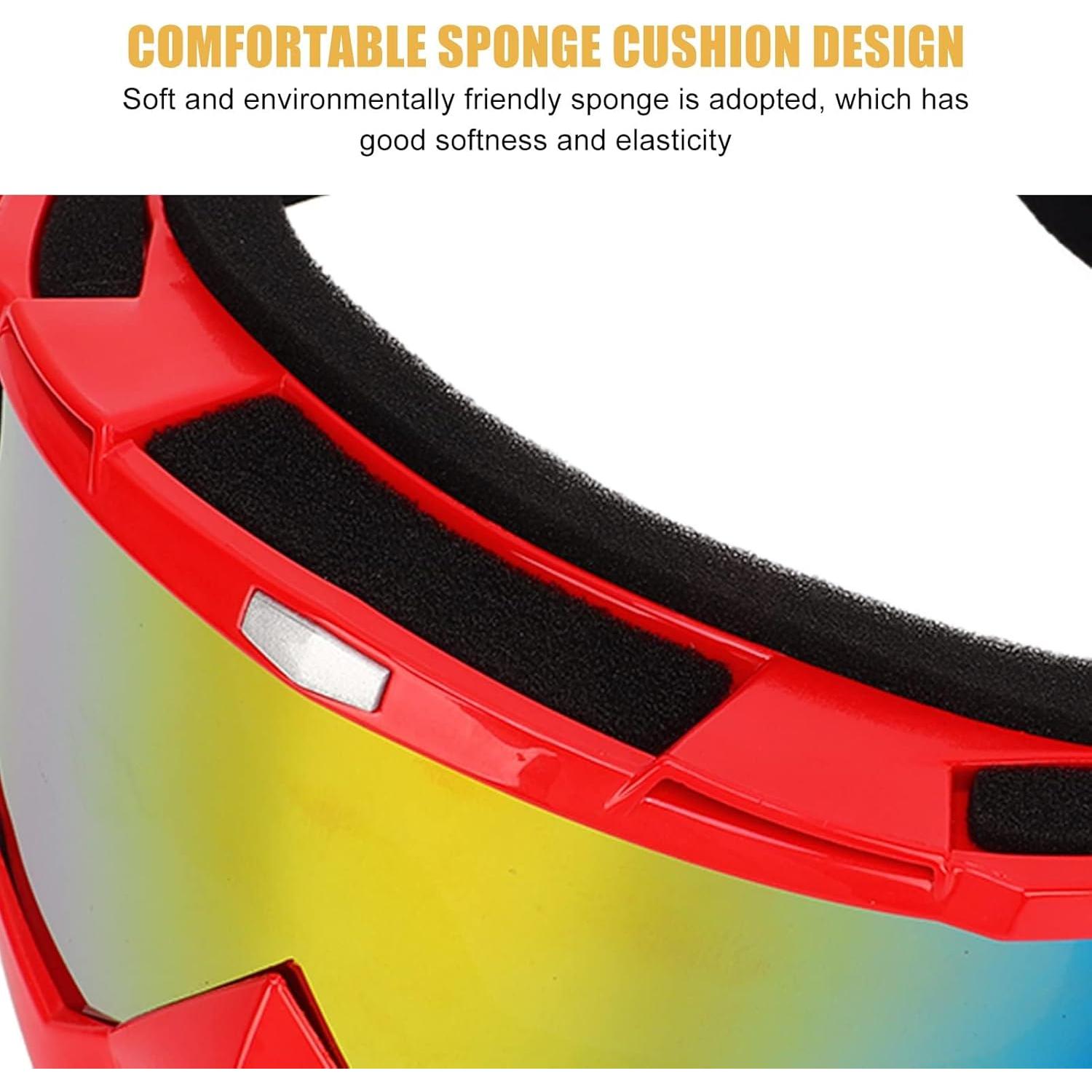 Gafas de Ciclismo HERCHR con Cubierta Facial A Prueba de Viento