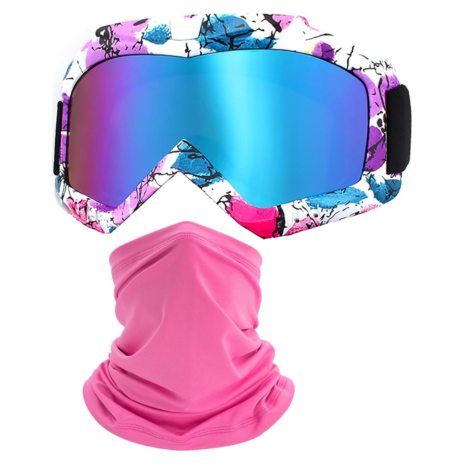 Gafas de Esquí y Motocross Immoono OTG Anti UV para Mujeres
