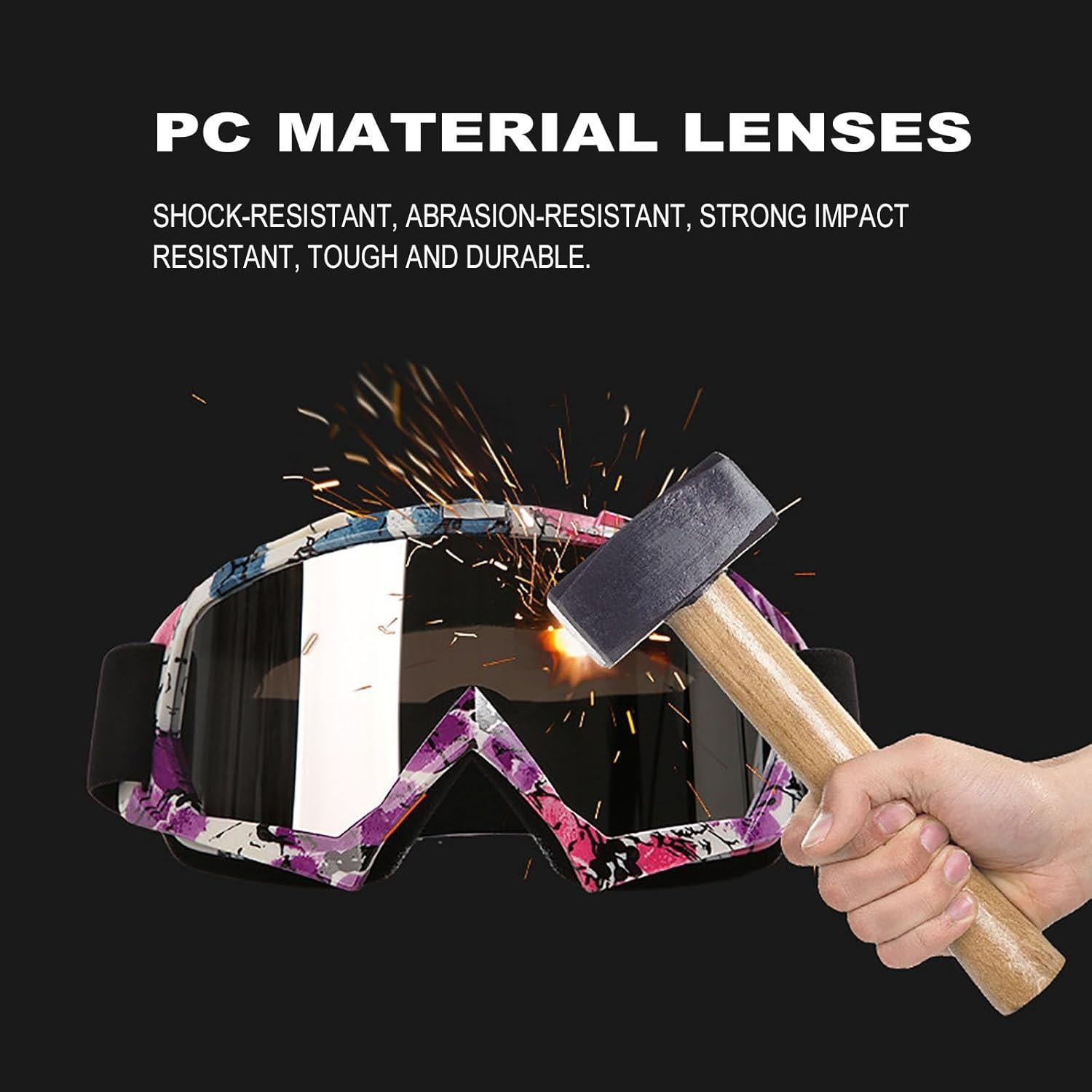 Gafas de Esquí y Motocross Immoono OTG Anti UV para Mujeres