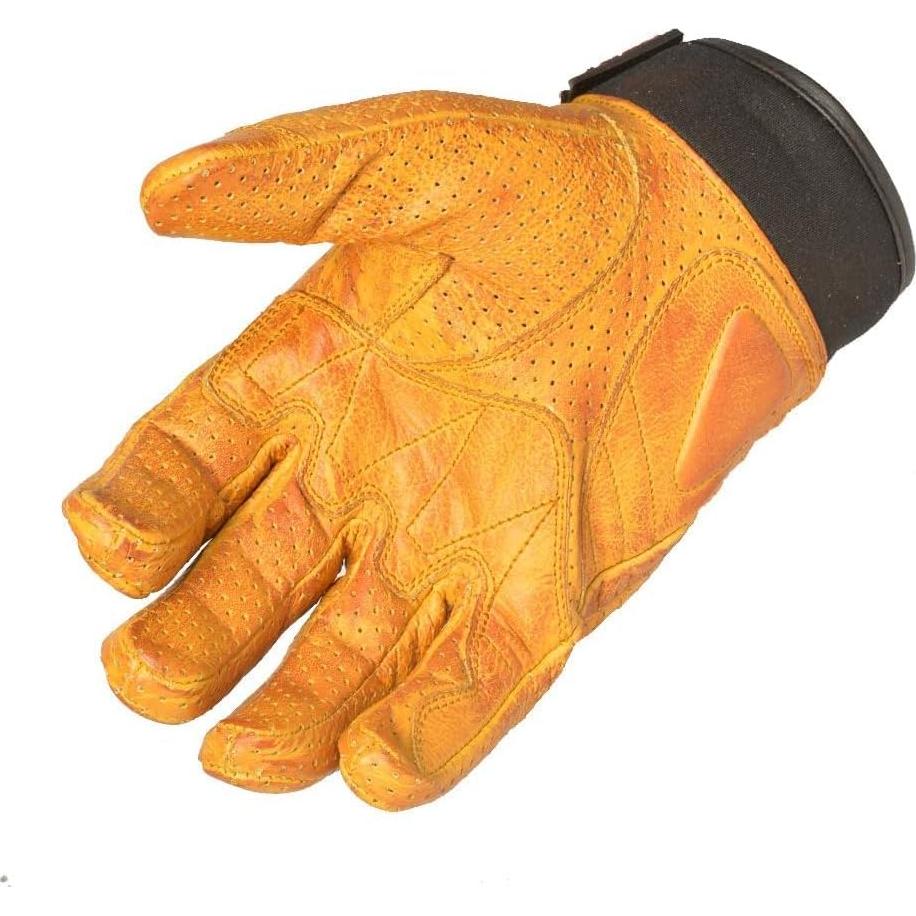 Guantes de Motocicleta TORC TG55CAR27 de Cuero Retro