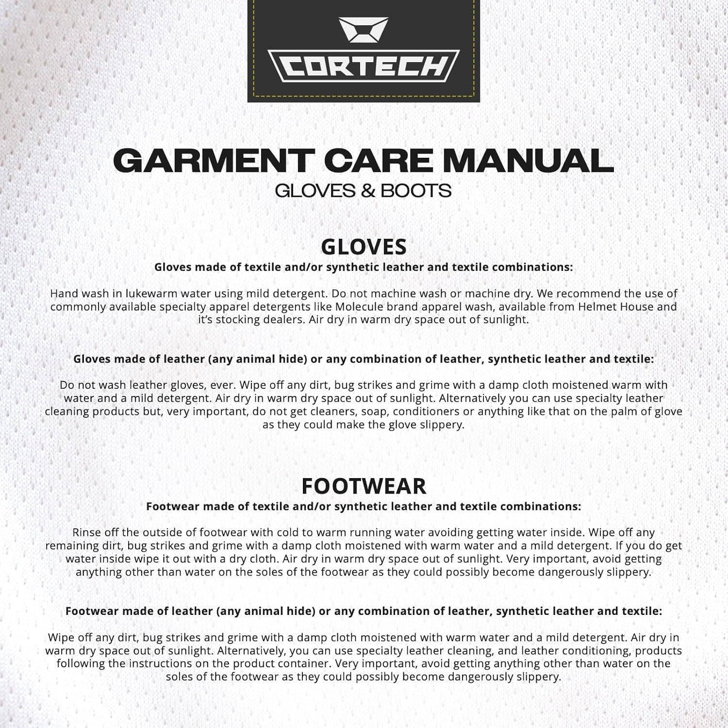 Guantes de Motocicleta Cortech Aero-Flo para Hombre Negro