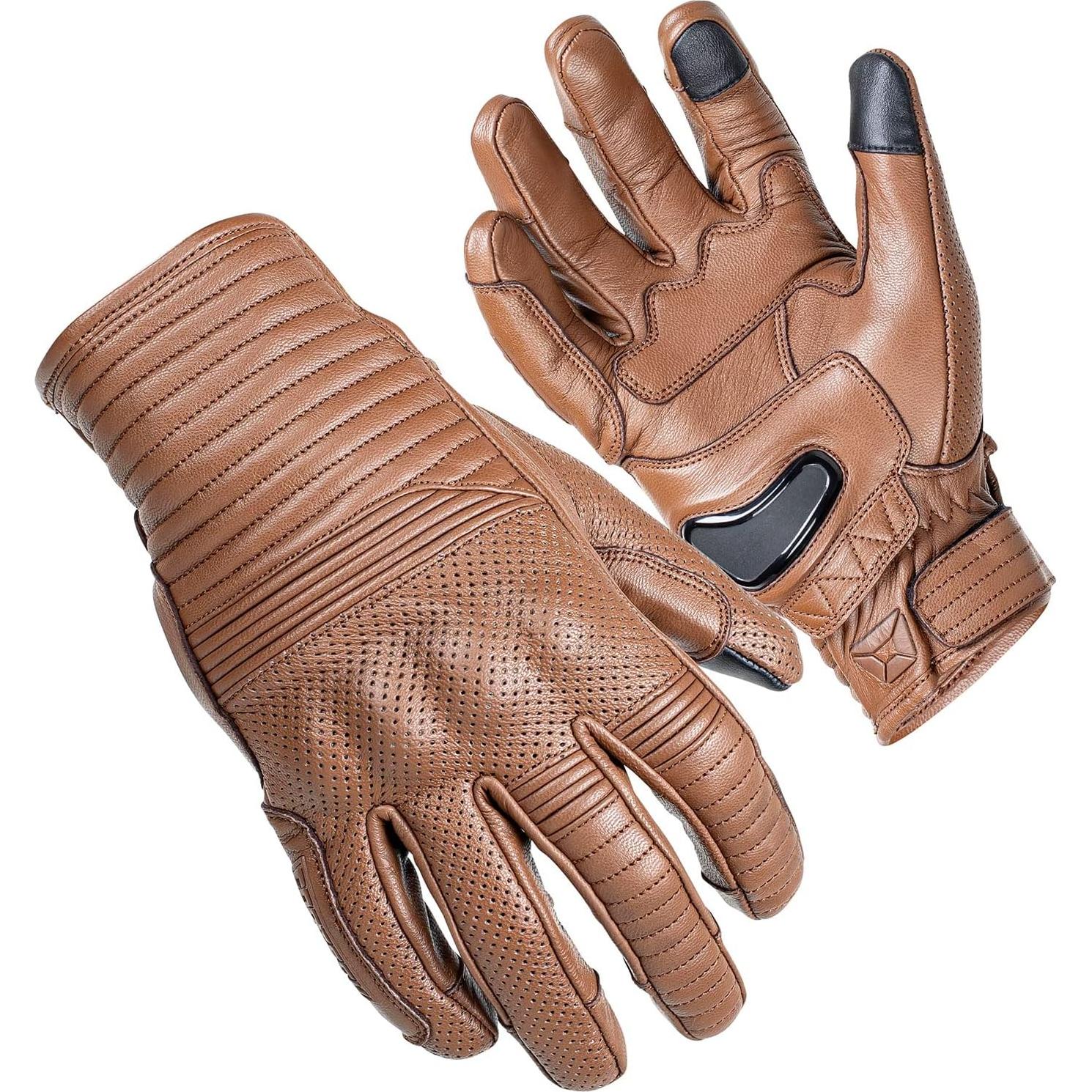 Guantes de Motocicleta de Cuero Cortech Bully 2.0 Marrón XX-Large