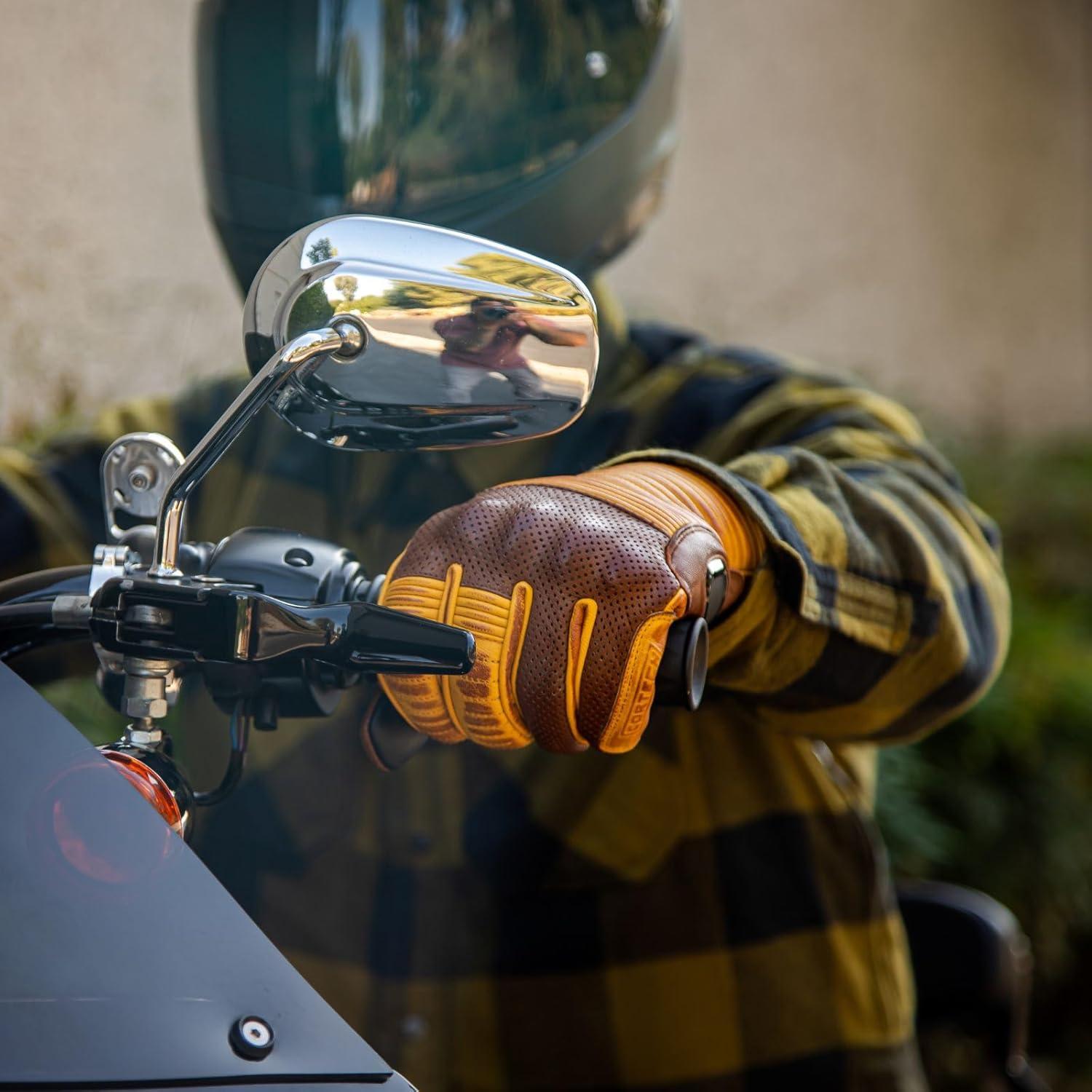 Guantes de Motocicleta de Cuero Cortech Bully 2.0 Marrón XX-Large