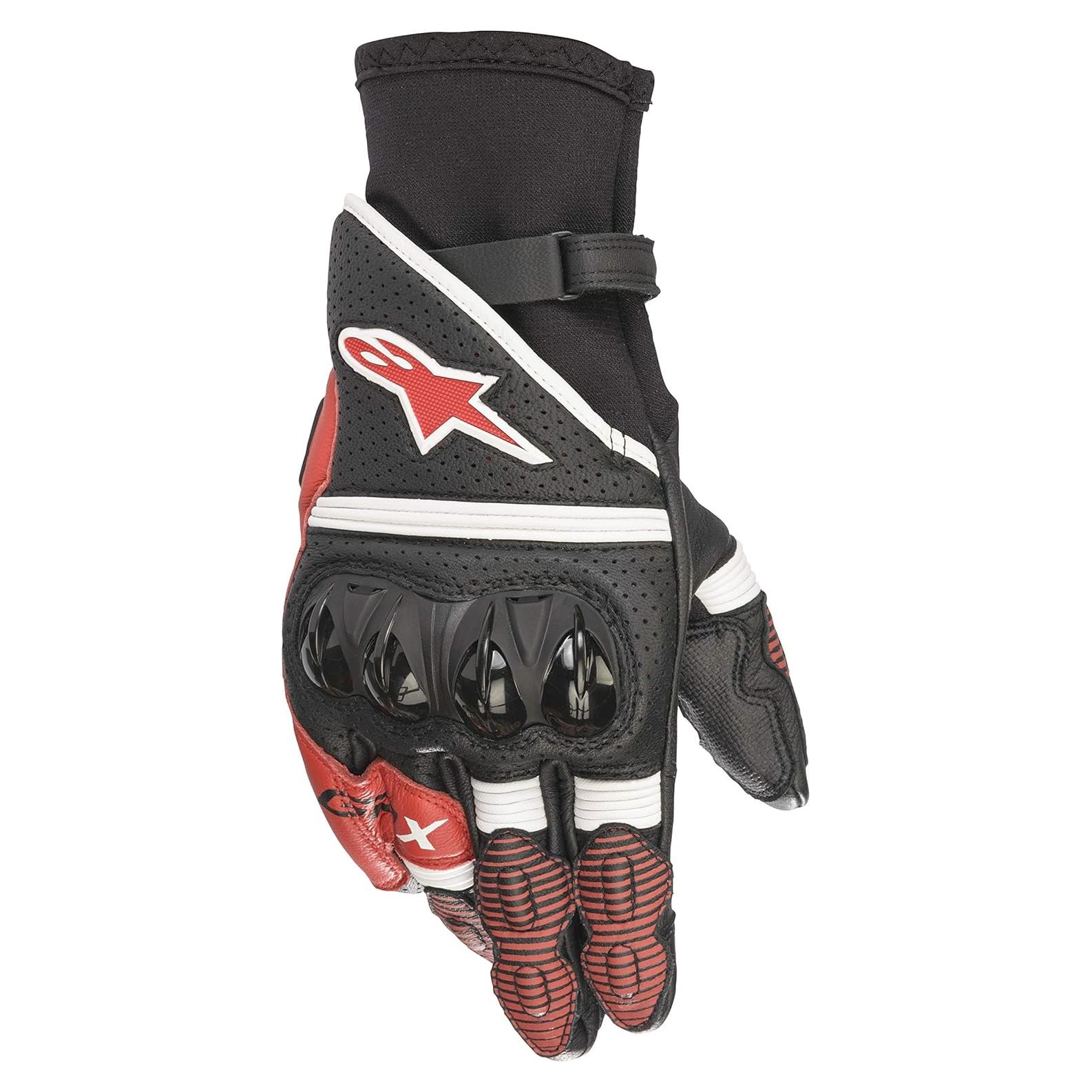 Guantes de Motocicleta Alpinestars GP X V2 Hombre XL Negro/Blanco/Rojo