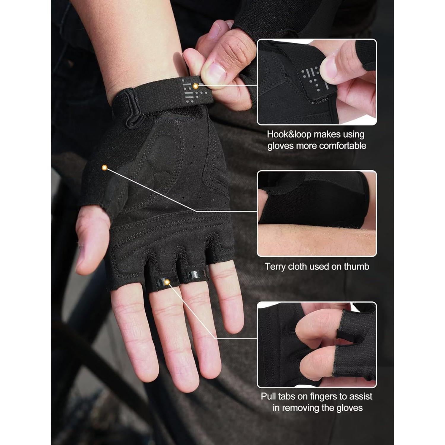 Guantes de Ciclismo INBIKE Sin Dedos Transpirables y Antideslizantes