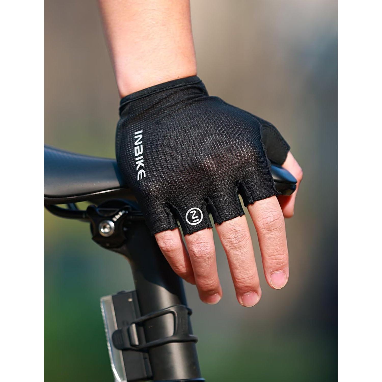 Guantes de Ciclismo INBIKE Sin Dedos Transpirables y Antideslizantes