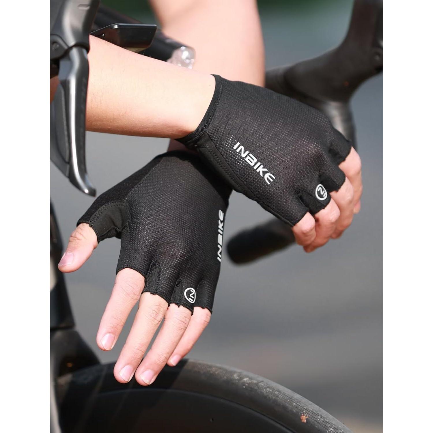 Guantes de Ciclismo INBIKE Sin Dedos Transpirables y Antideslizantes