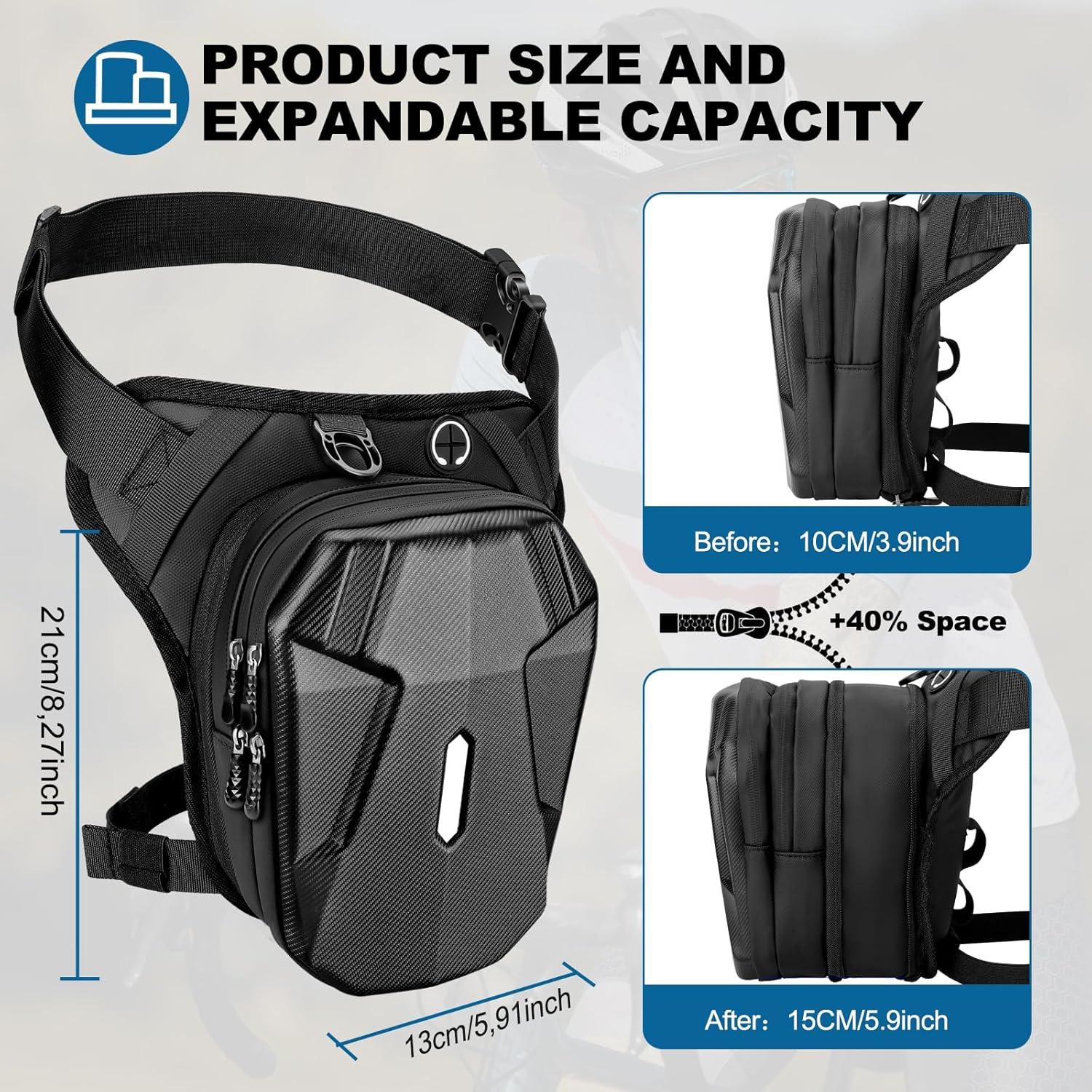 Bolsa de Muslo ISEYOU Unisex 21x10x15cm Impermeable