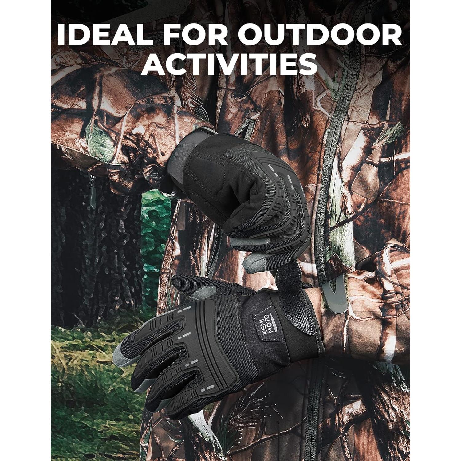 Guantes Tácticos KEMIMOTO para Motocicleta con Protección Goma