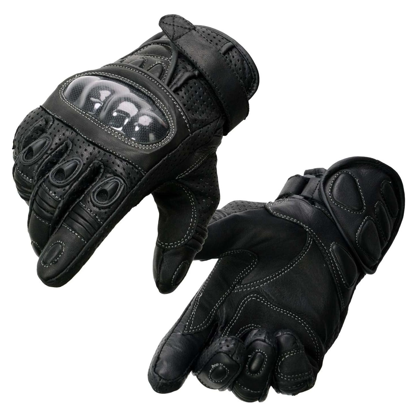 Guantes de Moto Milwaukee Leather SH298 de Cuero Perforado