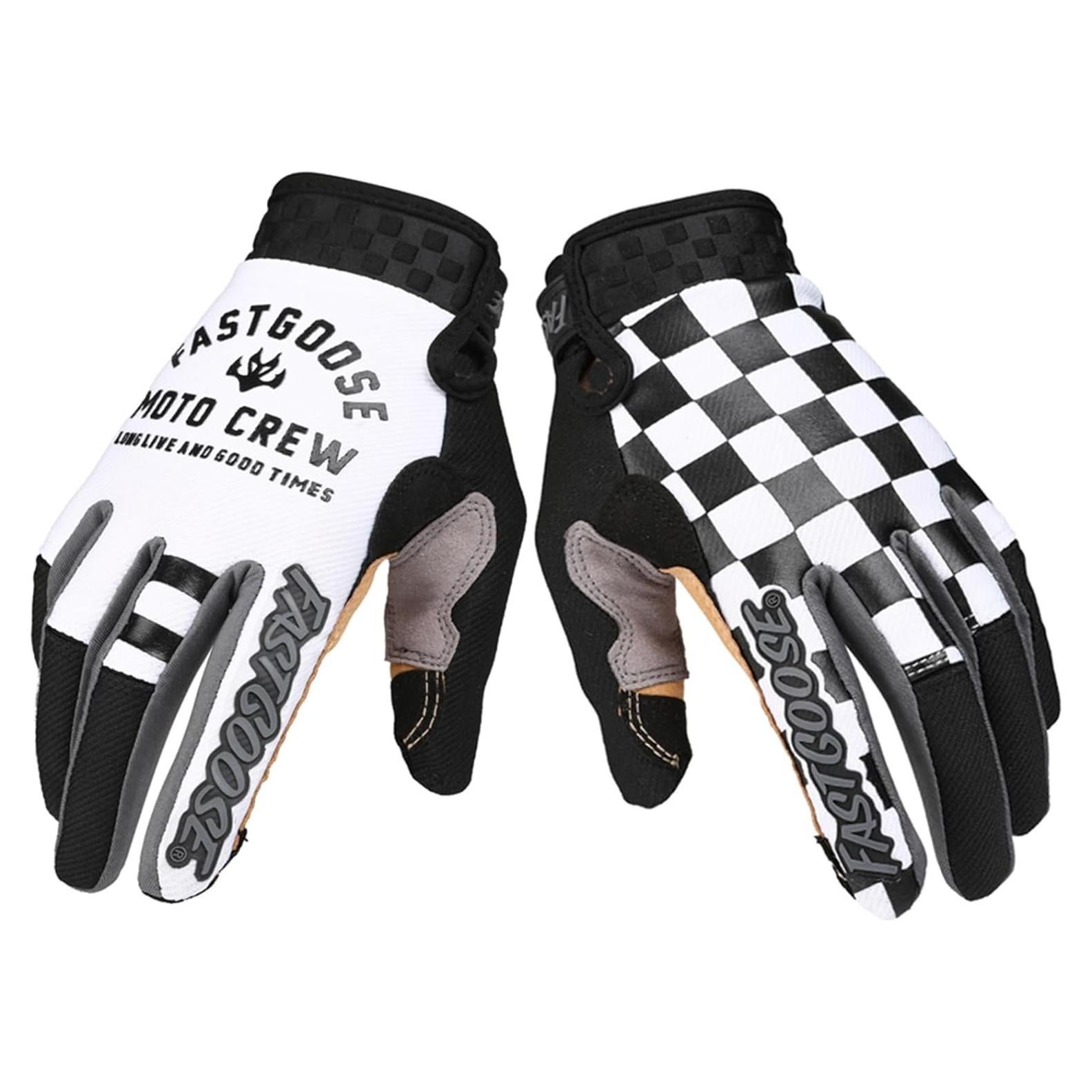 Guantes de Ciclismo EXCEREY Microfibra Tablero Ajedrez S-XL