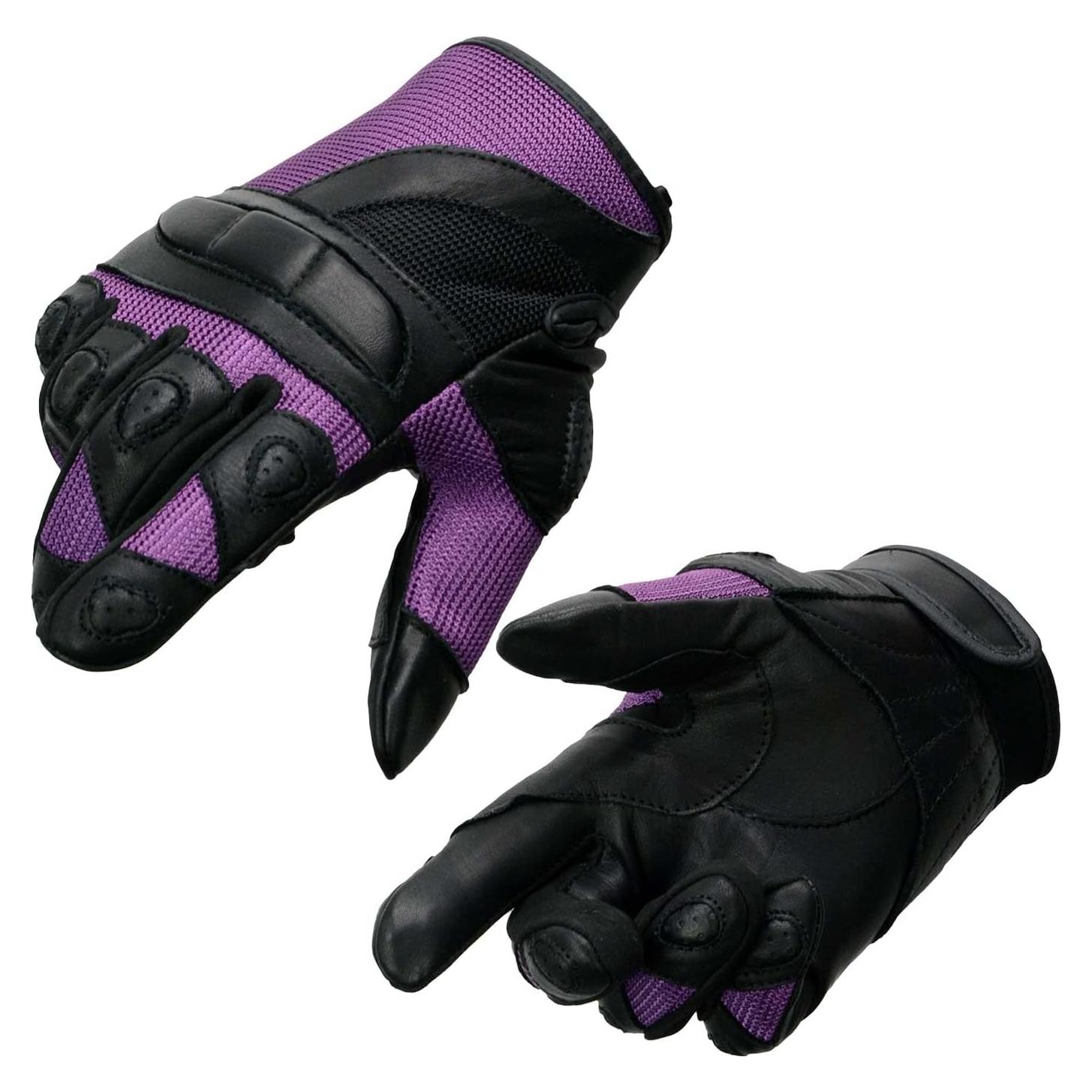 Guantes de Motocicleta para Mujer Milwaukee SH802 de Cuero y Malla