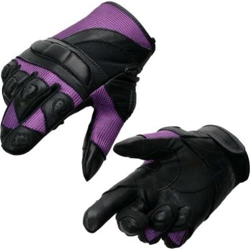 Guantes de Motocicleta para Mujer Milwaukee SH802 de Cuero y Malla