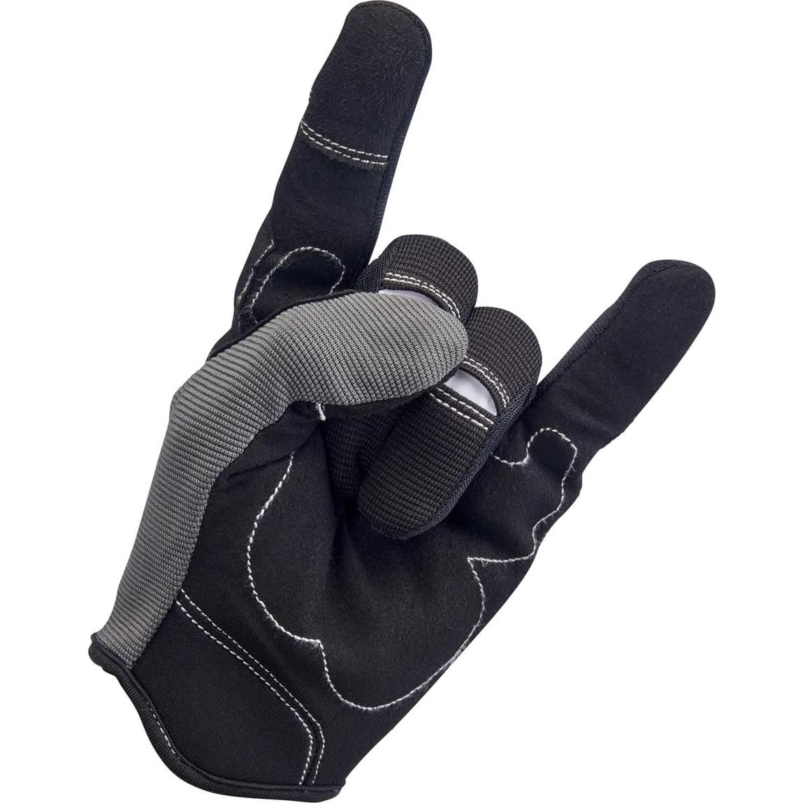 Guantes de Motocicleta Biltwell Moto X-Pequeño Gris Negro