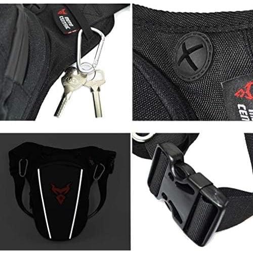 Bolsa de Pierna Oxford Hebetag Ajustable para Motocicleta