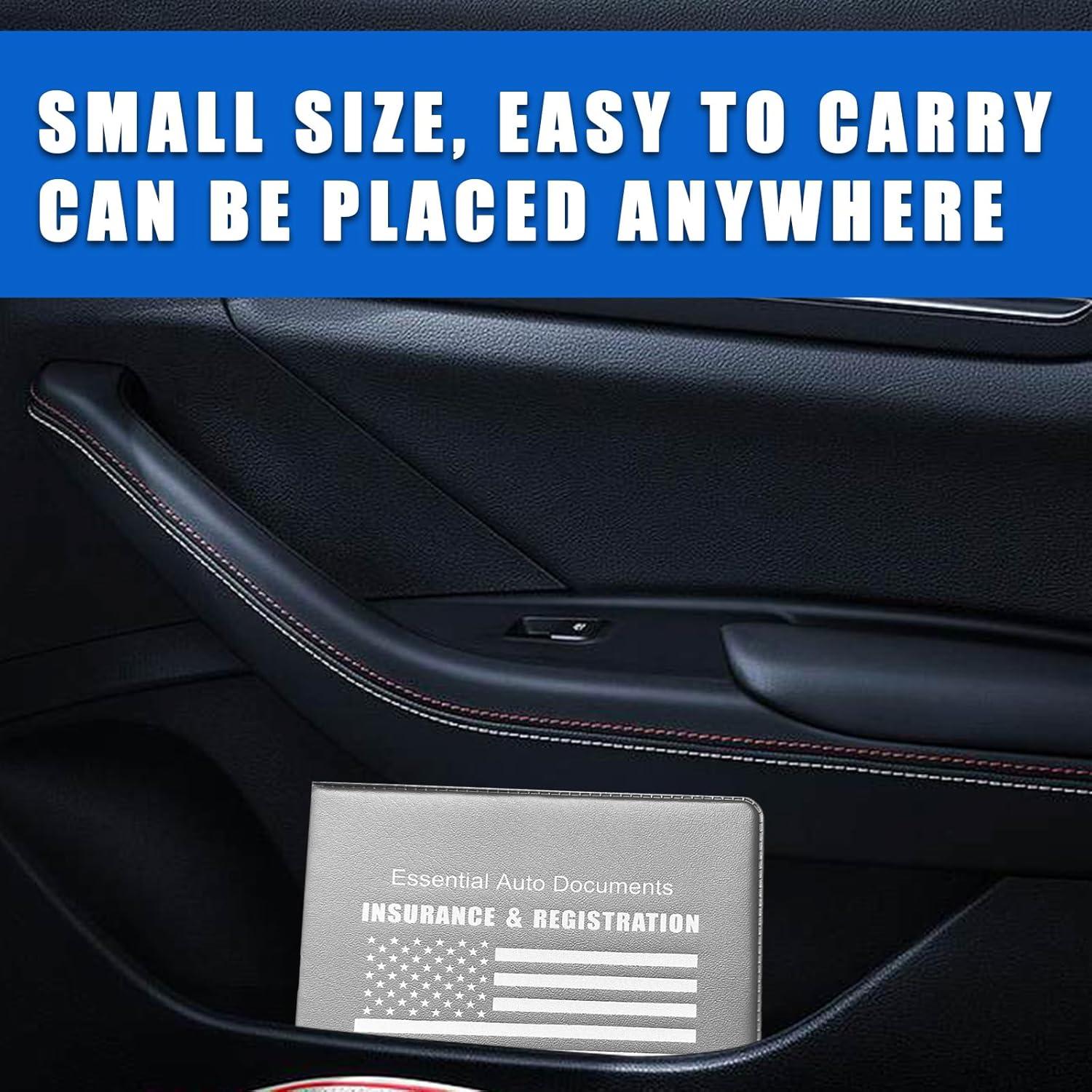 Soporte de Registro de Automóvil Ziciner 2Pack PVC Gris/Bandera