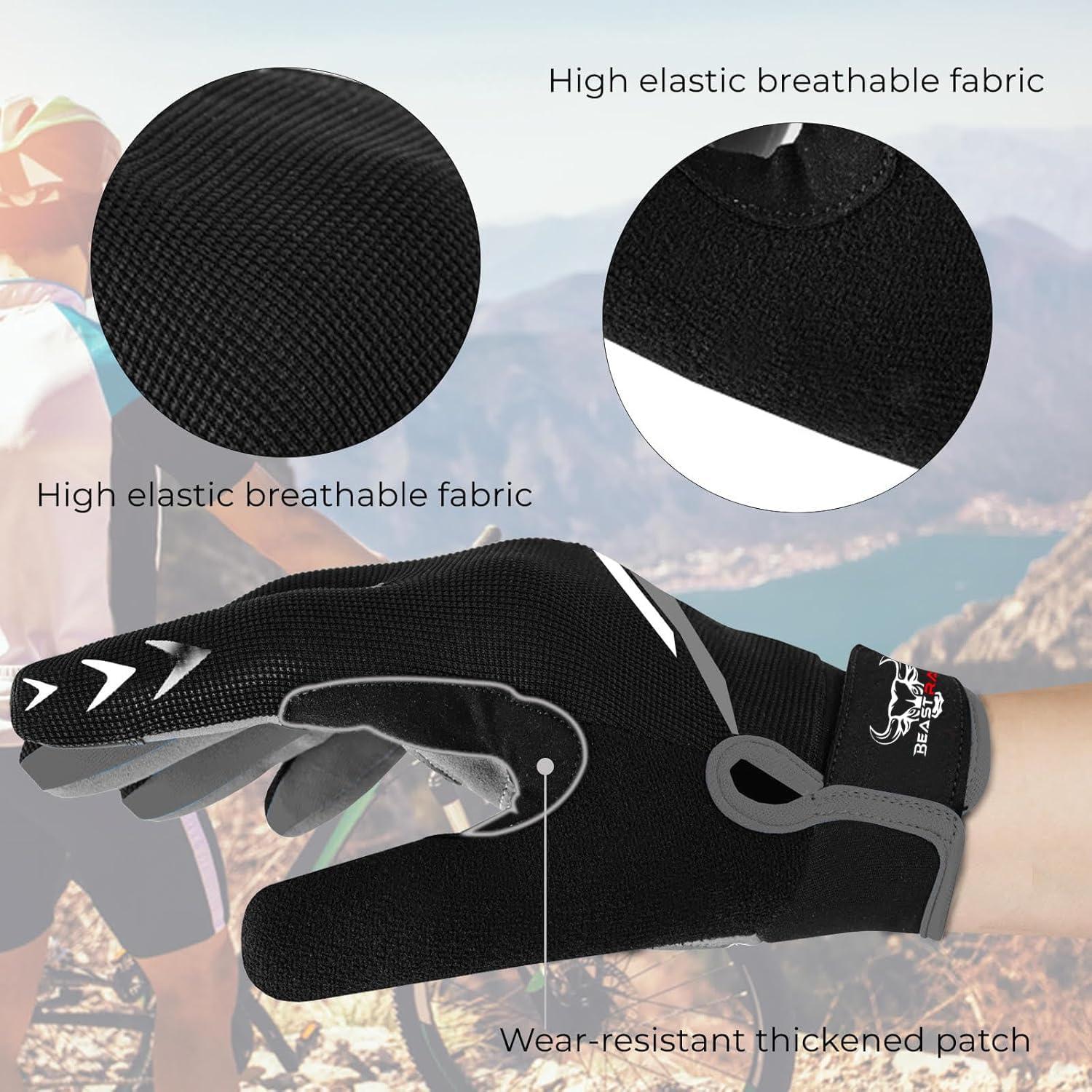 Guantes de Ciclismo Beast Rage RG8 Unisex con Amortiguación