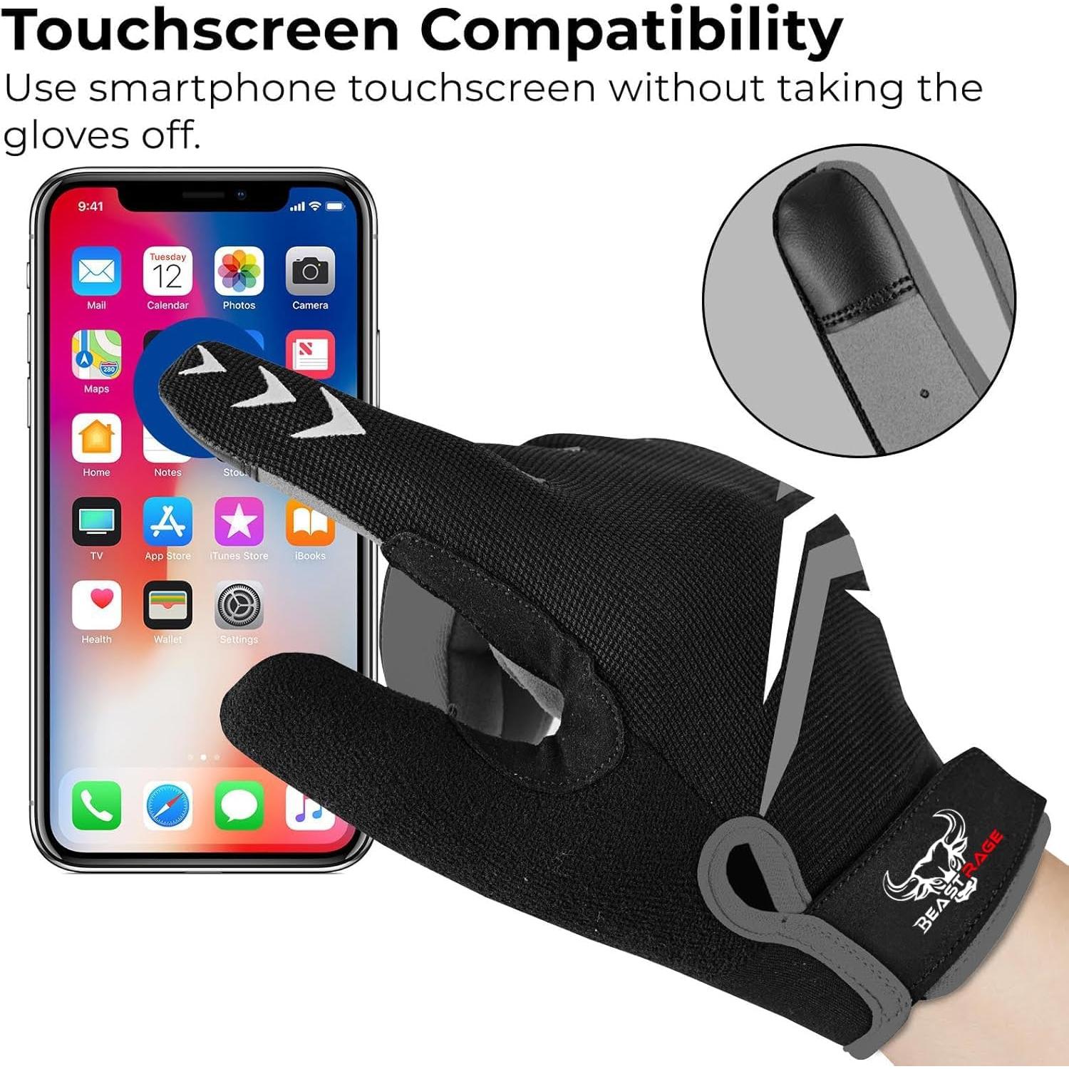 Guantes de Ciclismo Beast Rage RG8 Unisex con Amortiguación