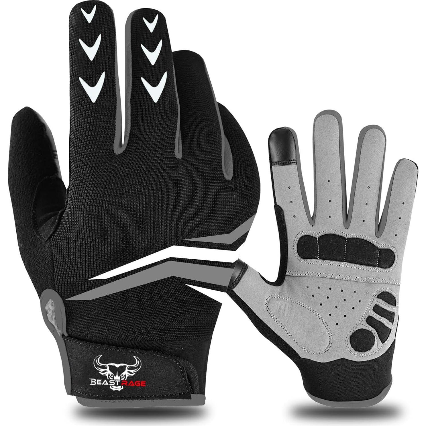 Guantes de Ciclismo Beast Rage RG8 Unisex con Amortiguación