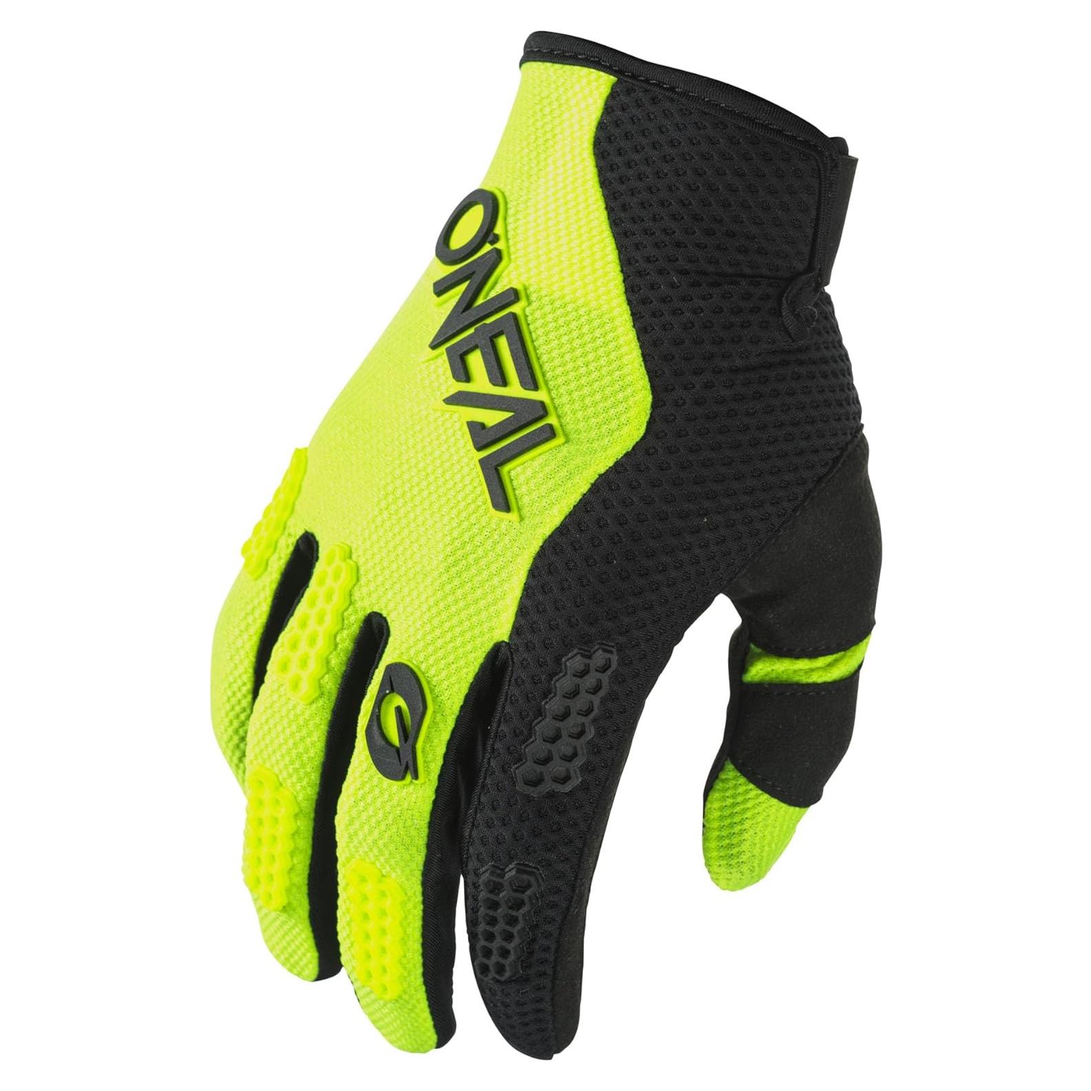 Guantes de Motocross O'NEAL Element para Hombre Negro/Neón T10