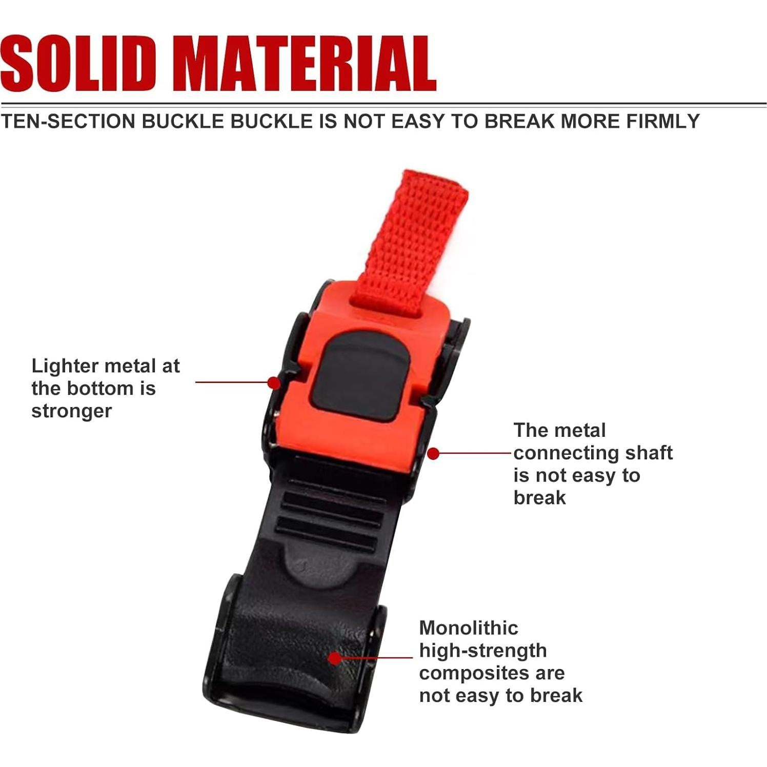 Hebilla de Casco de Motocicleta ZBGUN Rojo Liberación Rápida