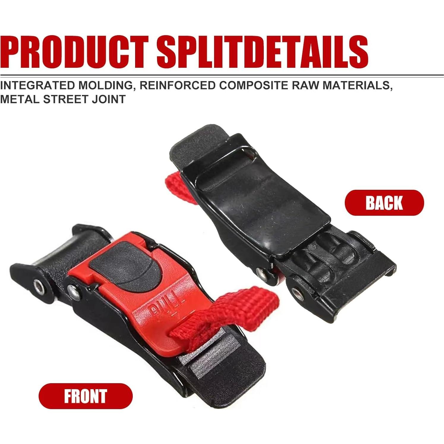 Hebilla de Casco de Motocicleta ZBGUN Rojo Liberación Rápida