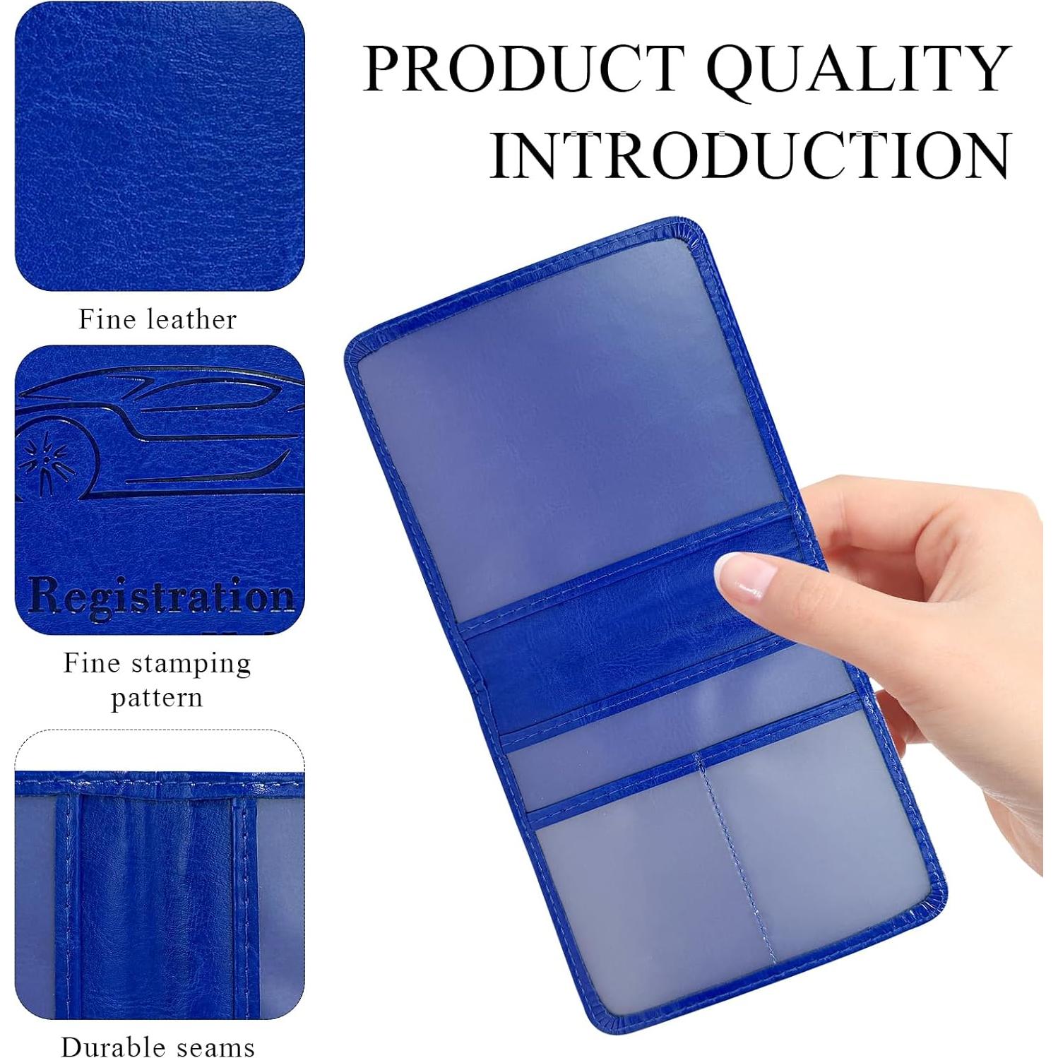 Portafolio de Seguro de Registro de Auto Ohleats Azul Oscuro