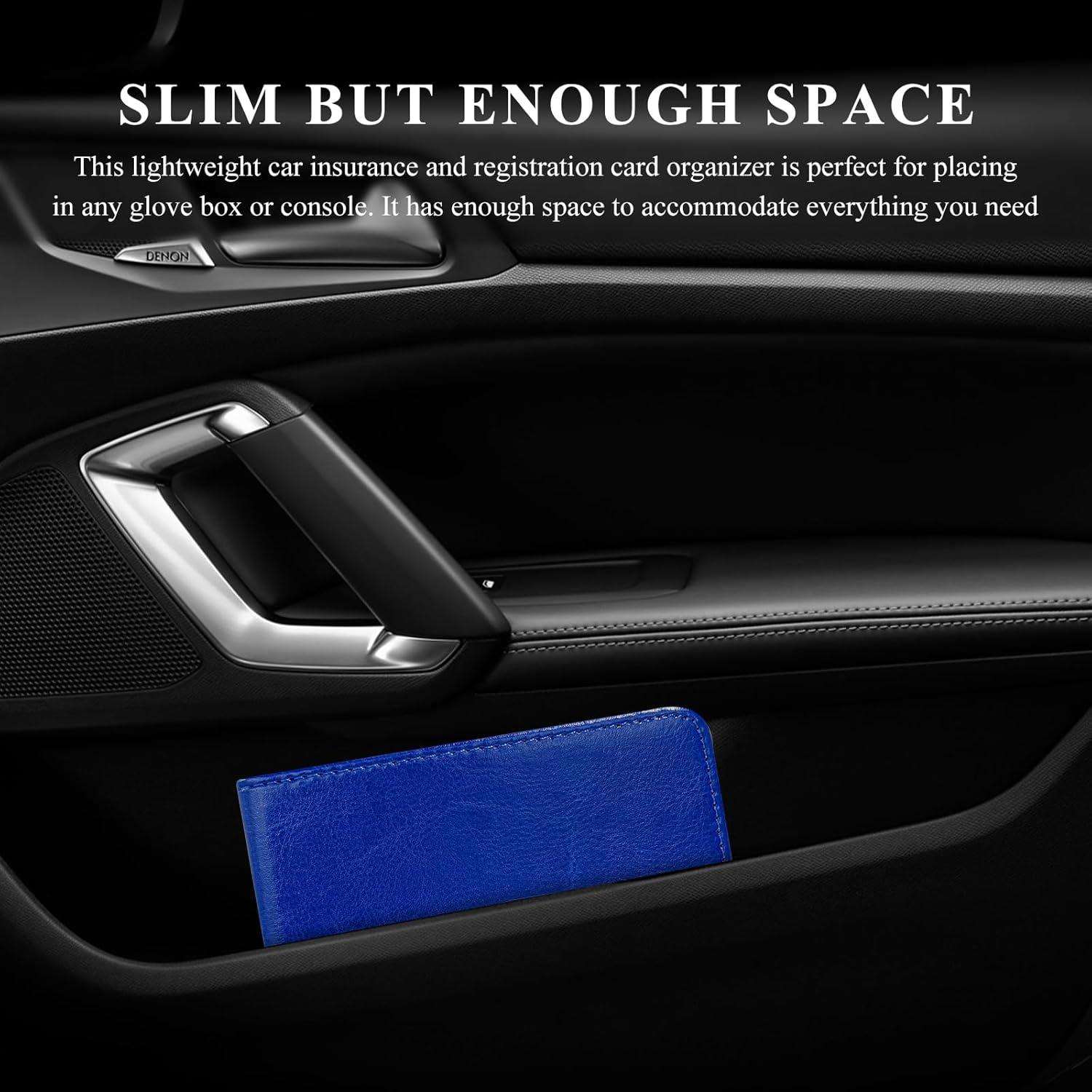 Portafolio de Seguro de Registro de Auto Ohleats Azul Oscuro