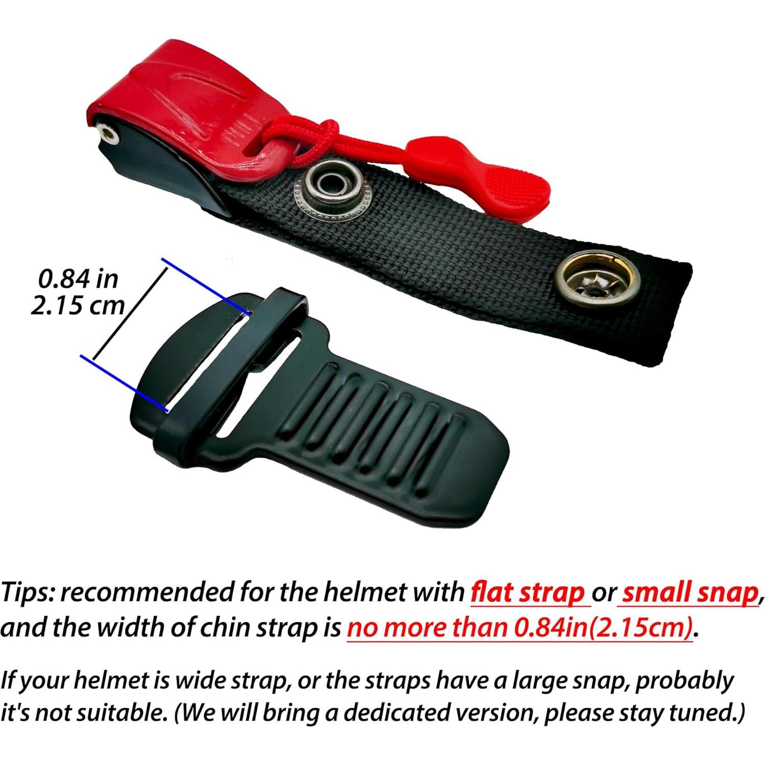 Kit de Hebilla de Liberación Rápida ZYRELYNX para Casco - Rojo Metal