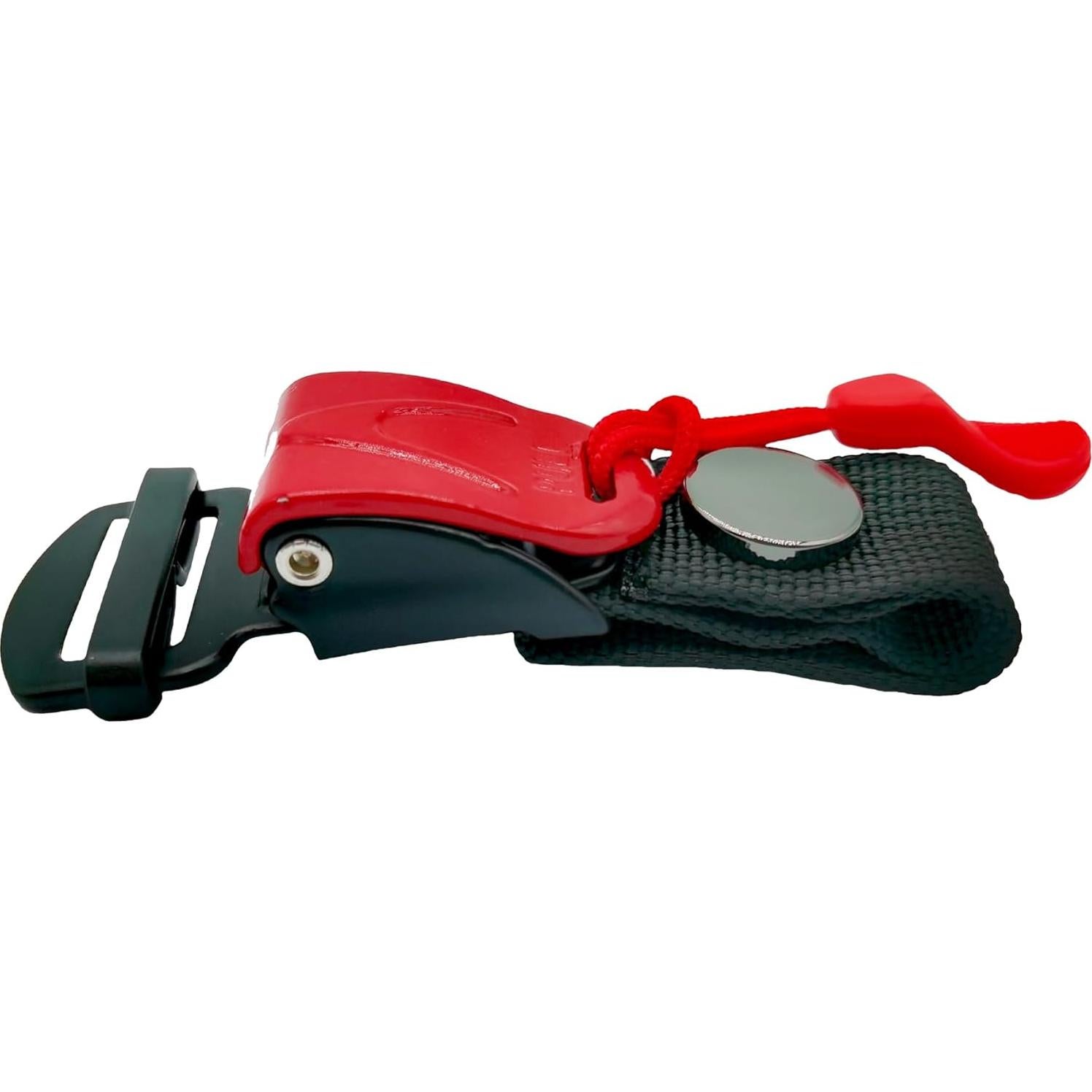 Kit de Hebilla de Liberación Rápida ZYRELYNX para Casco - Rojo Metal