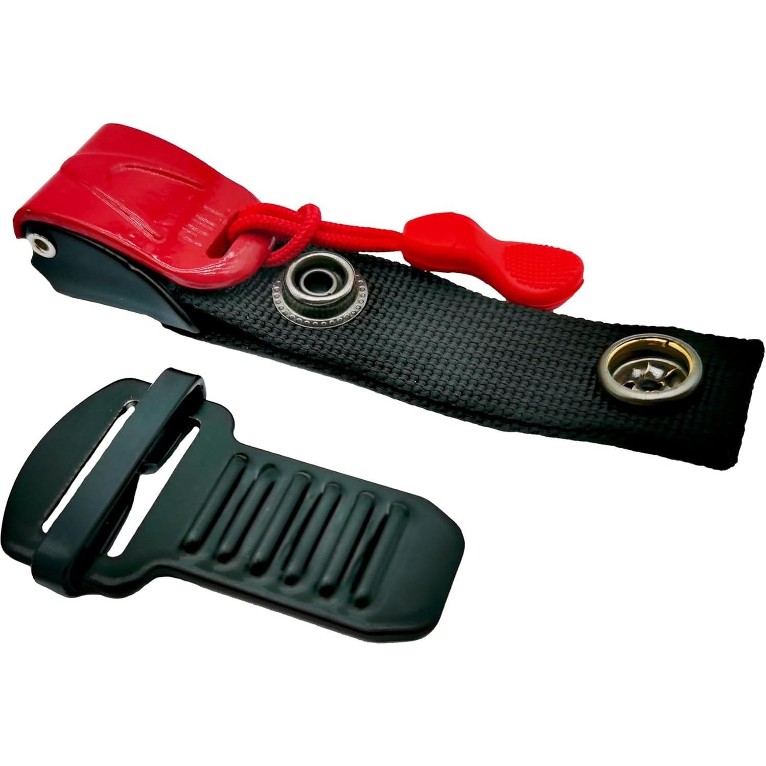 Kit de Hebilla de Liberación Rápida ZYRELYNX para Casco - Rojo Metal