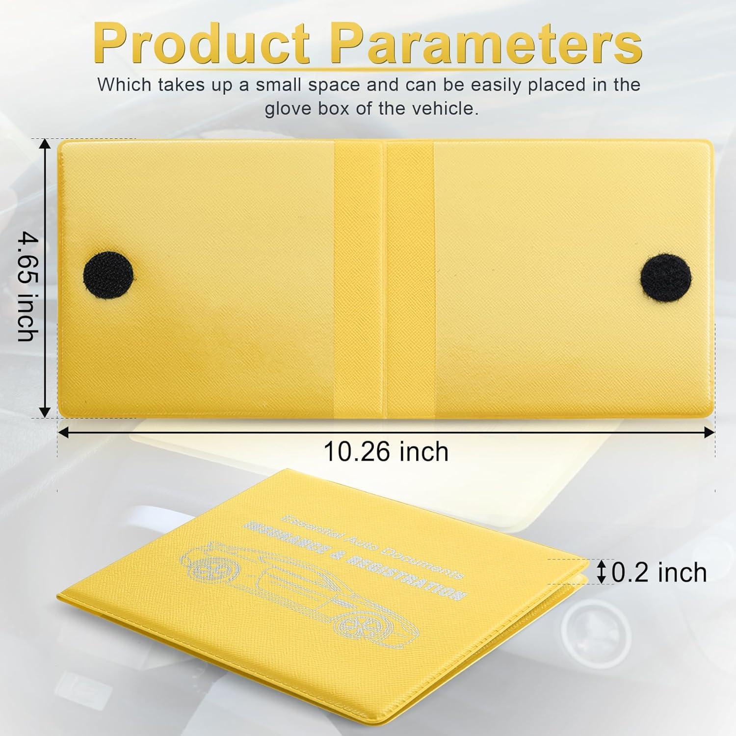 Organizador de Auto UYYE 2-Pack Amarillo Impermeable