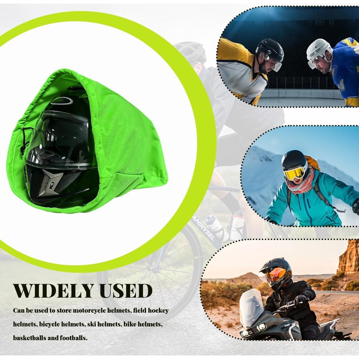 Bolsa para Casco de Motocicleta NYTKL Plegable Verde 47x43cm