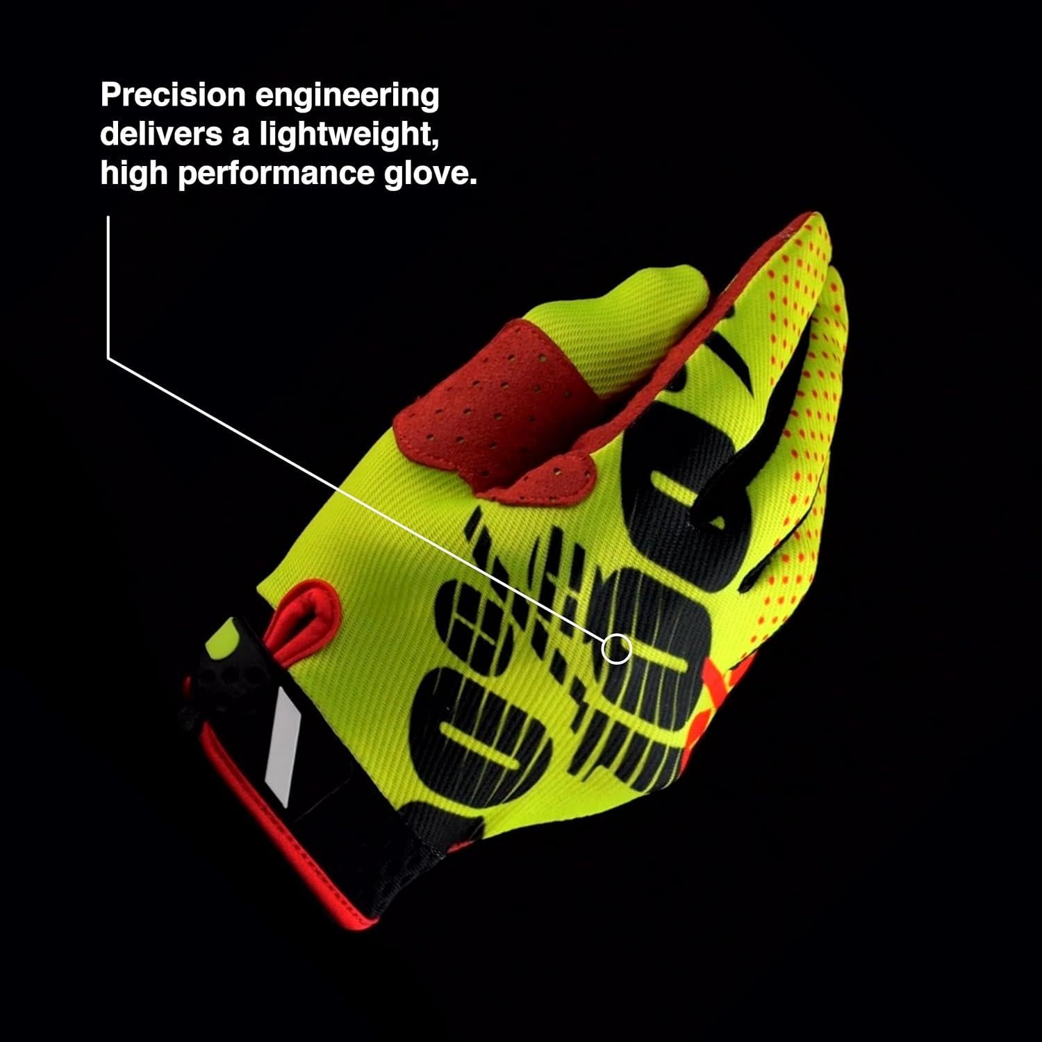 Guantes de Ciclismo 100% Ridefit Marino/Blanco Mediano