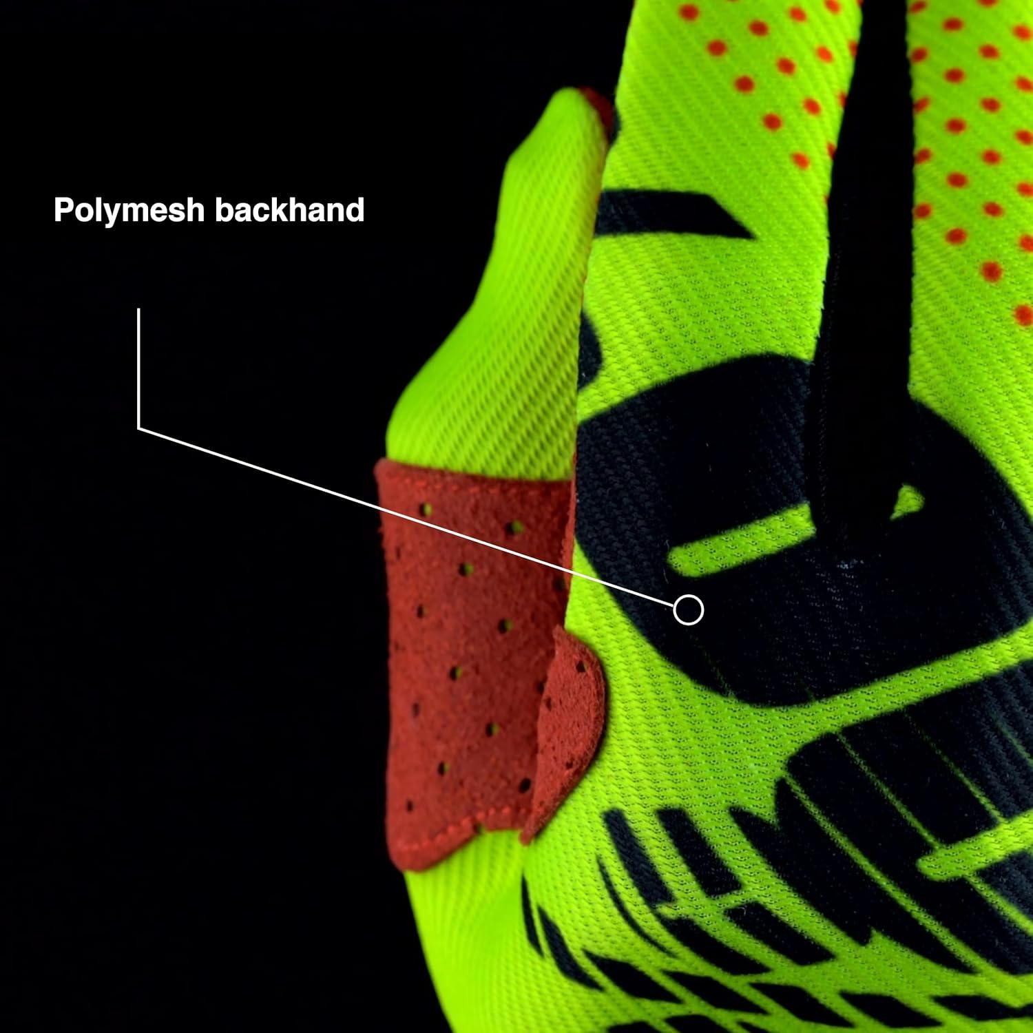 Guantes de Ciclismo 100% Ridefit Marino/Blanco Mediano