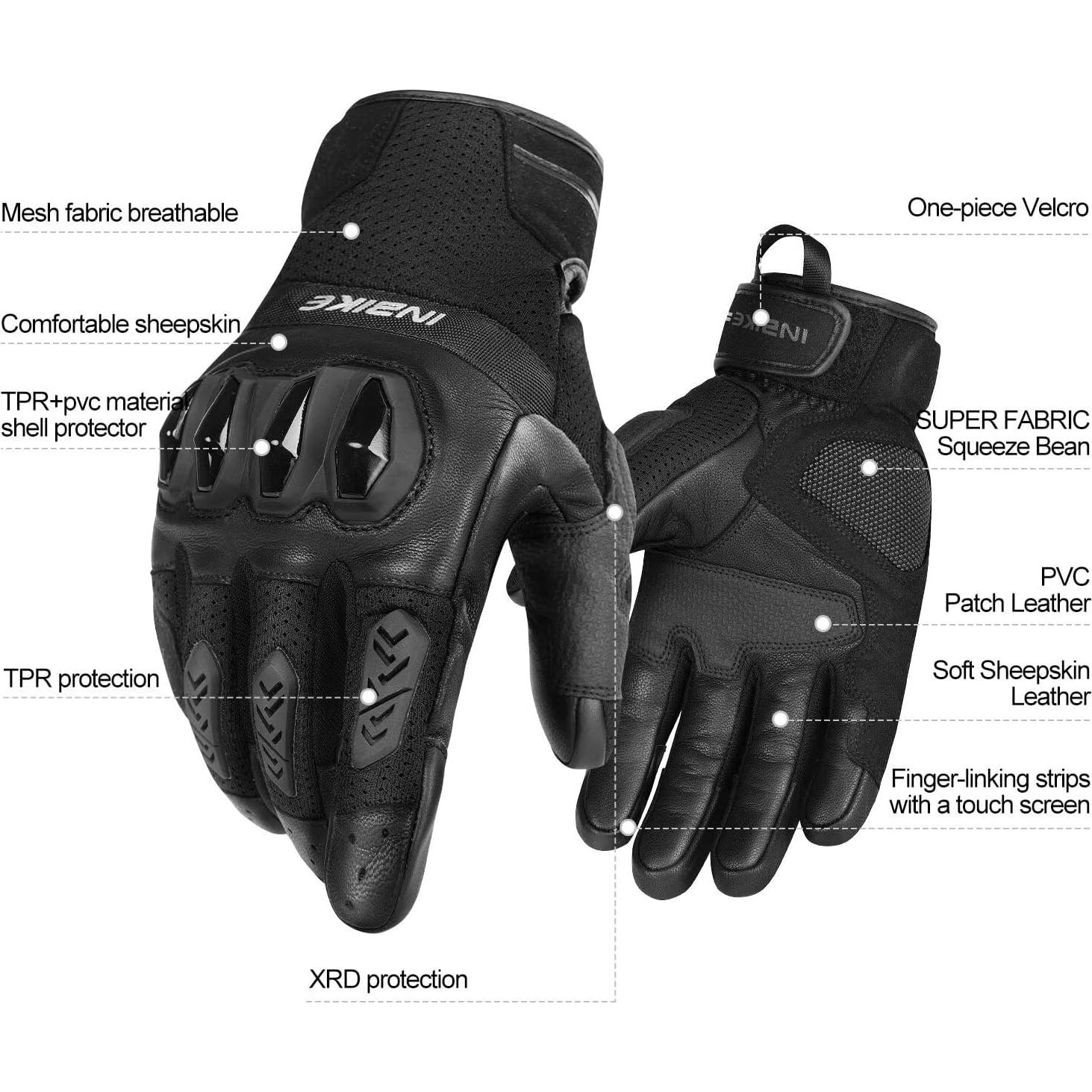Guantes de Motocicleta INBIKE I24MG855 con Protección Táctil