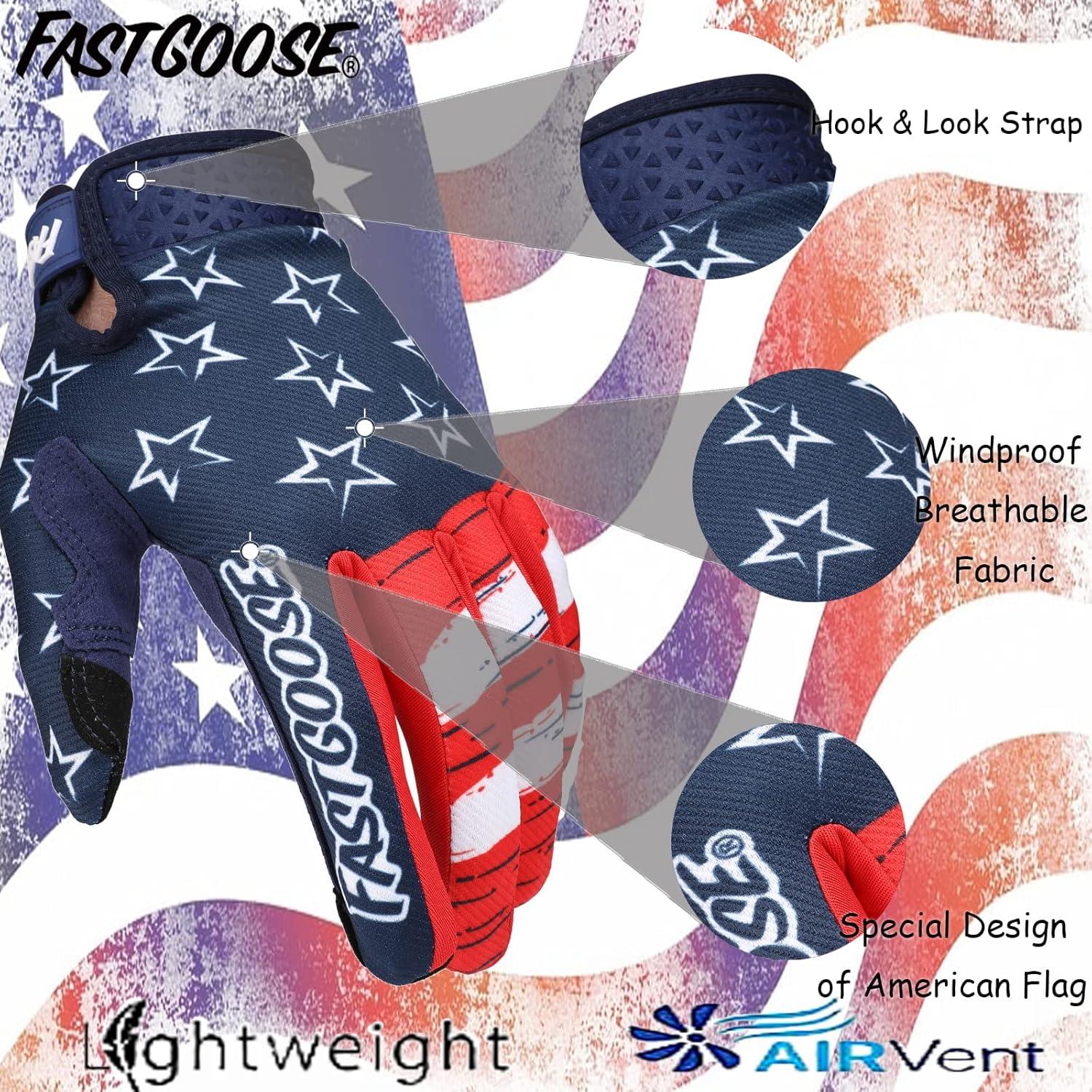 Guantes de Motocicleta FASTGOOSE Transpirables Unisex Talla S a XL