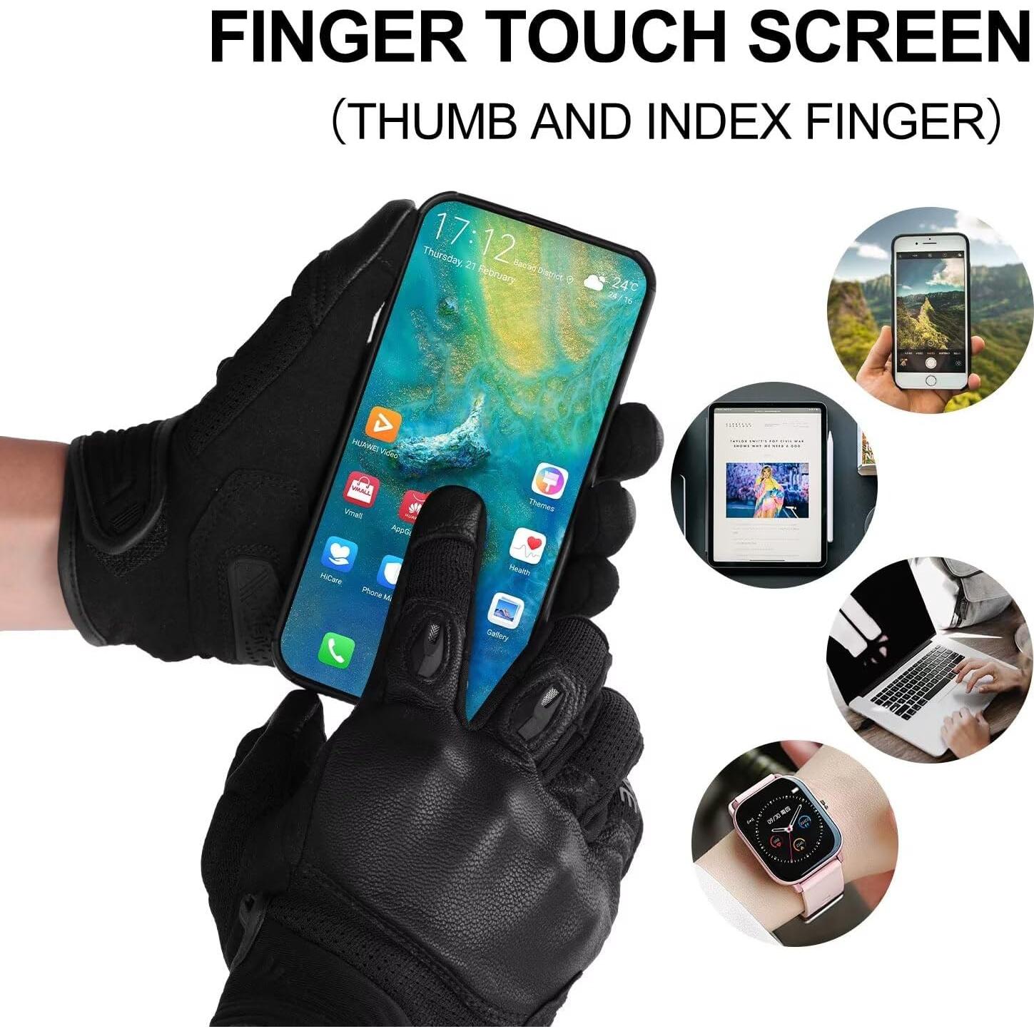 Guantes de Motocicleta INBIKE I24MG616 Unisex Táctiles Transpirables